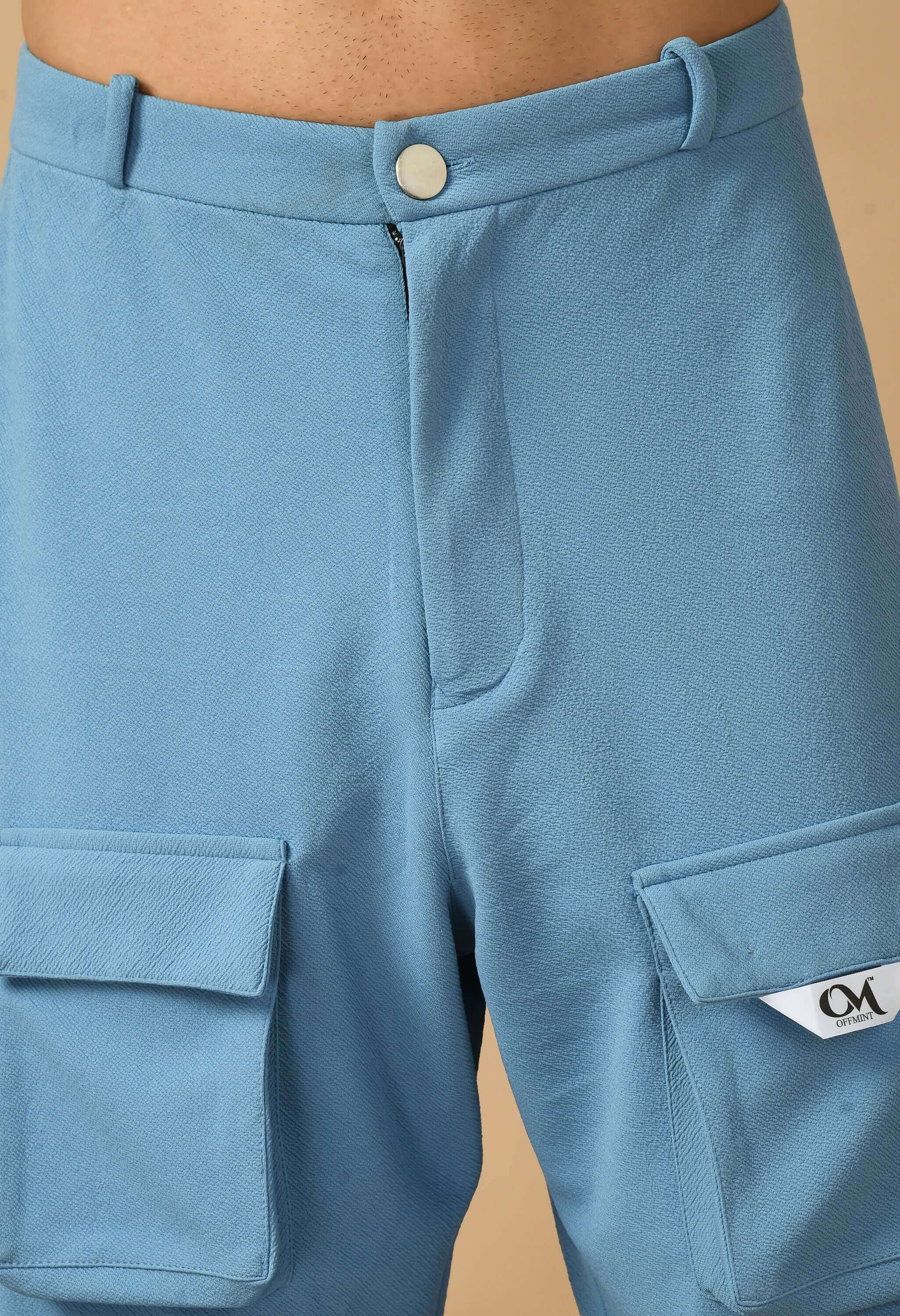 12 Pocket Cargo Sky Blue By Offmint