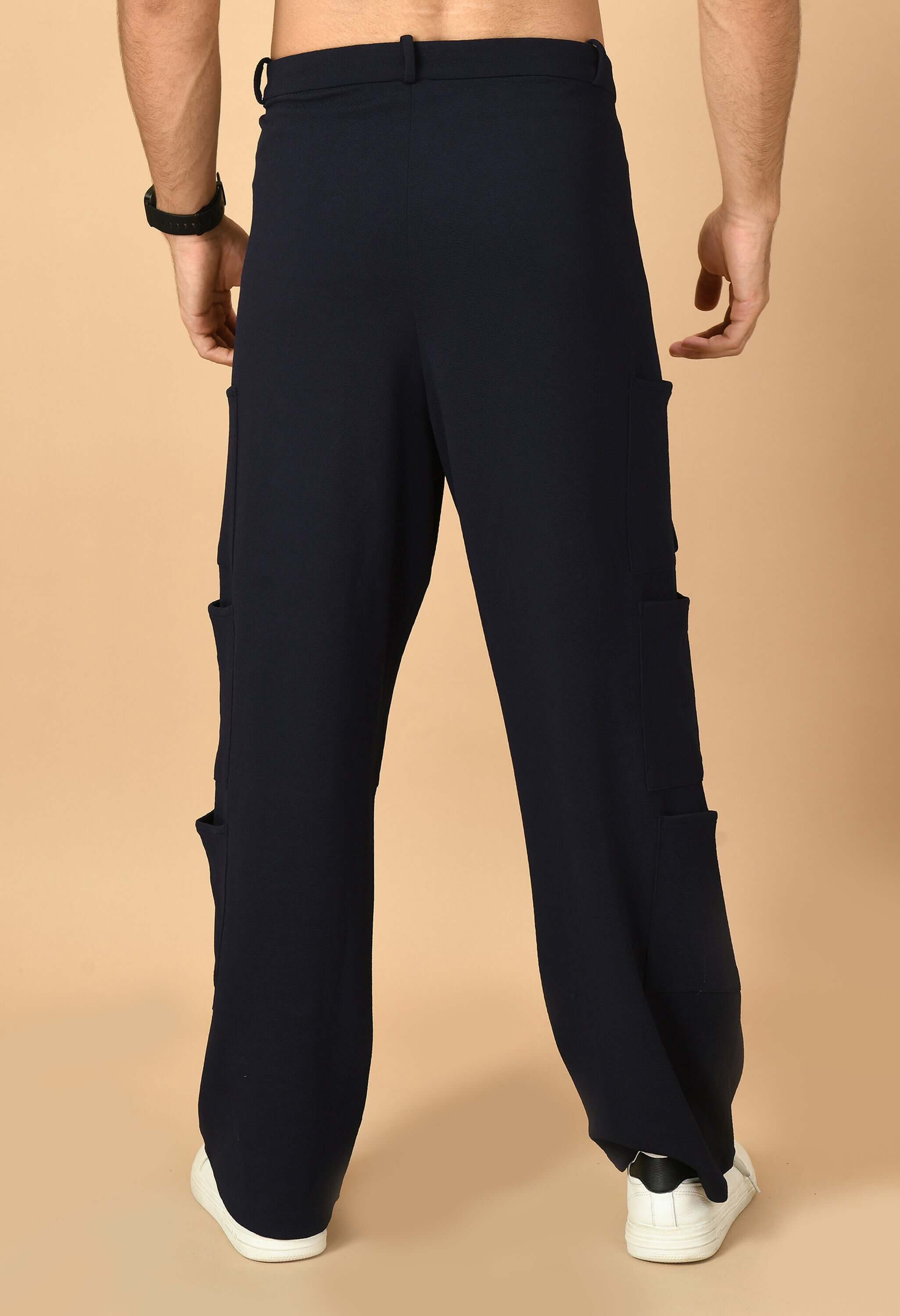 12 pocket men's cargo black color by offmint