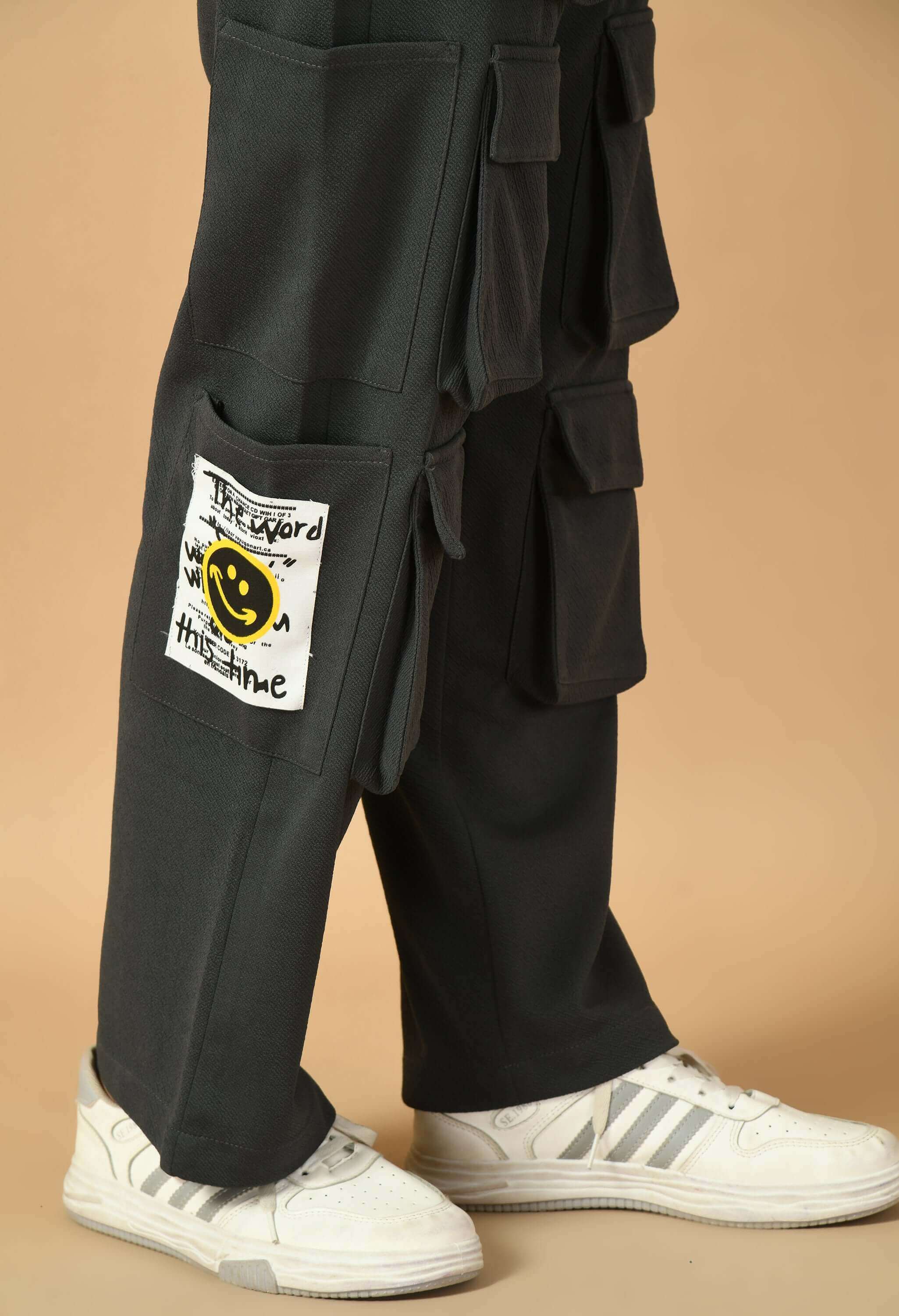 12 pocket women's grey cargo