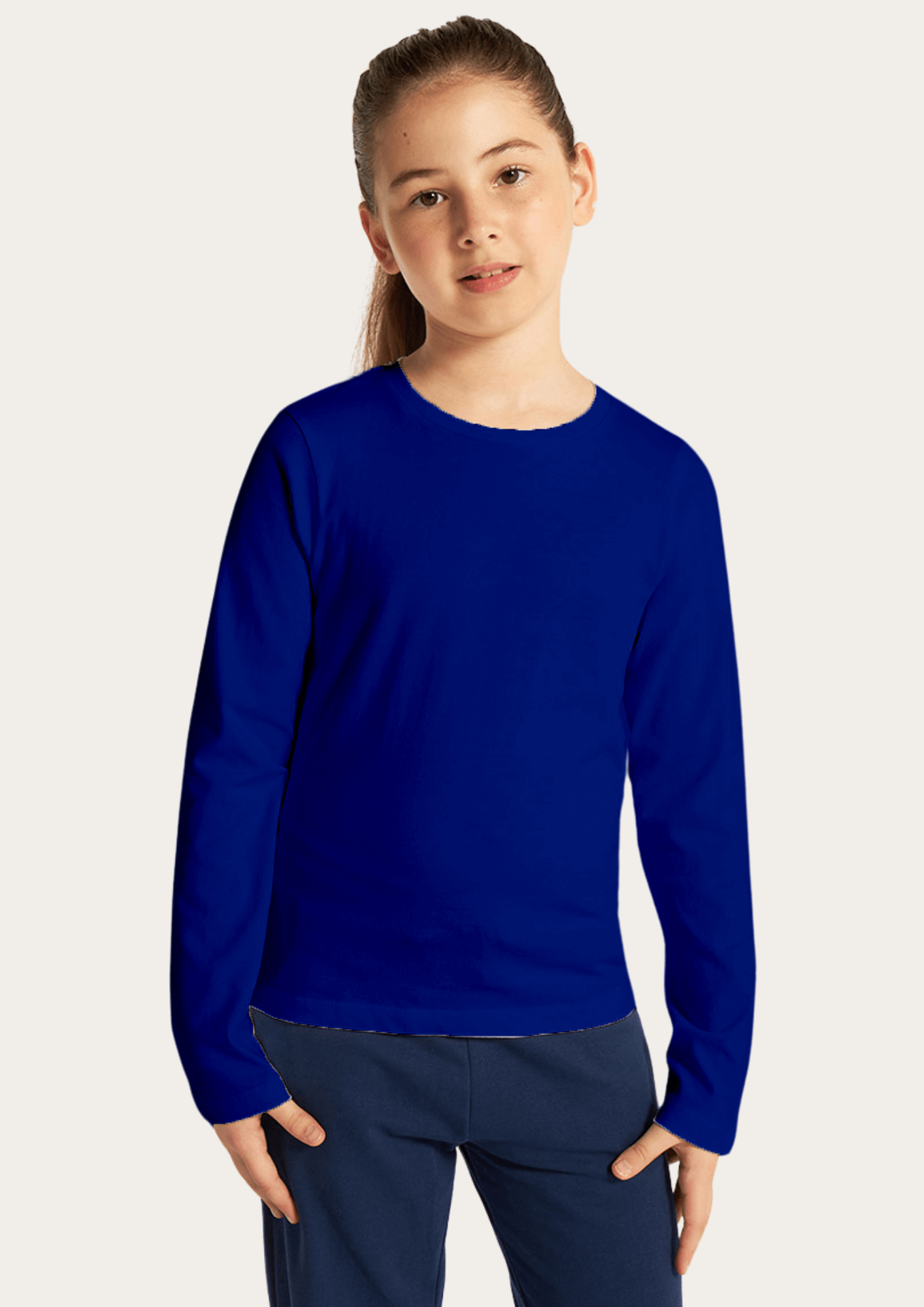 Blue Full Sleeves Kids T-shirt By Offmint