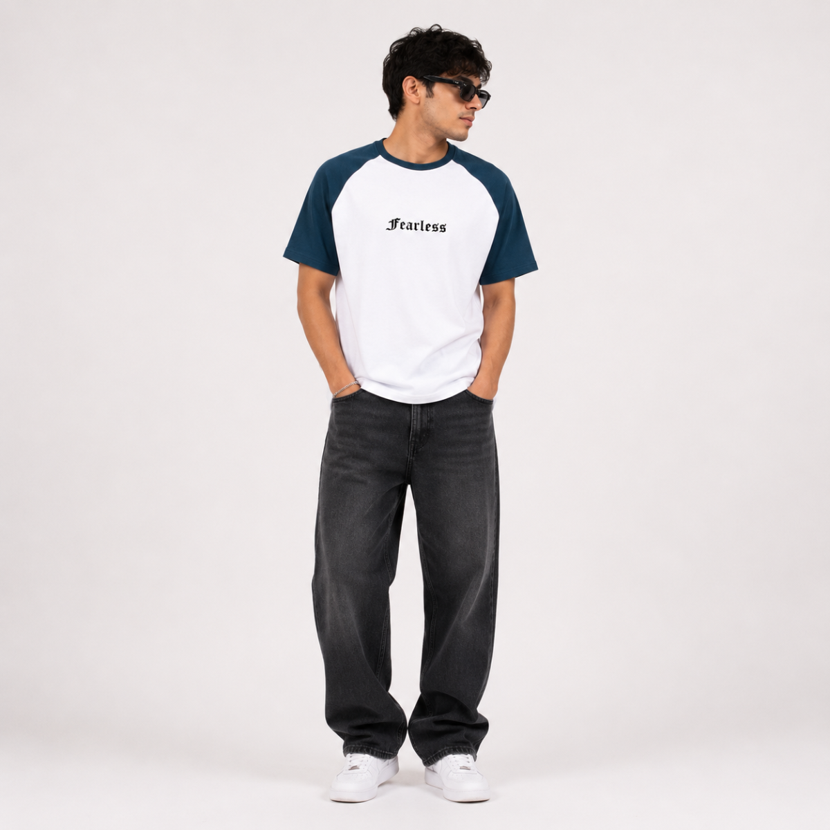 Fearless Raglan Oversized T-Shirt