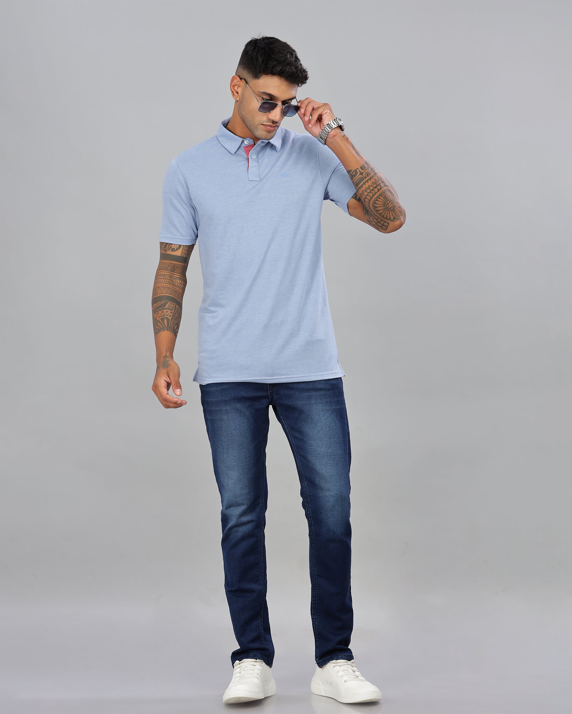 Maya Blue | Classic Slim Polo