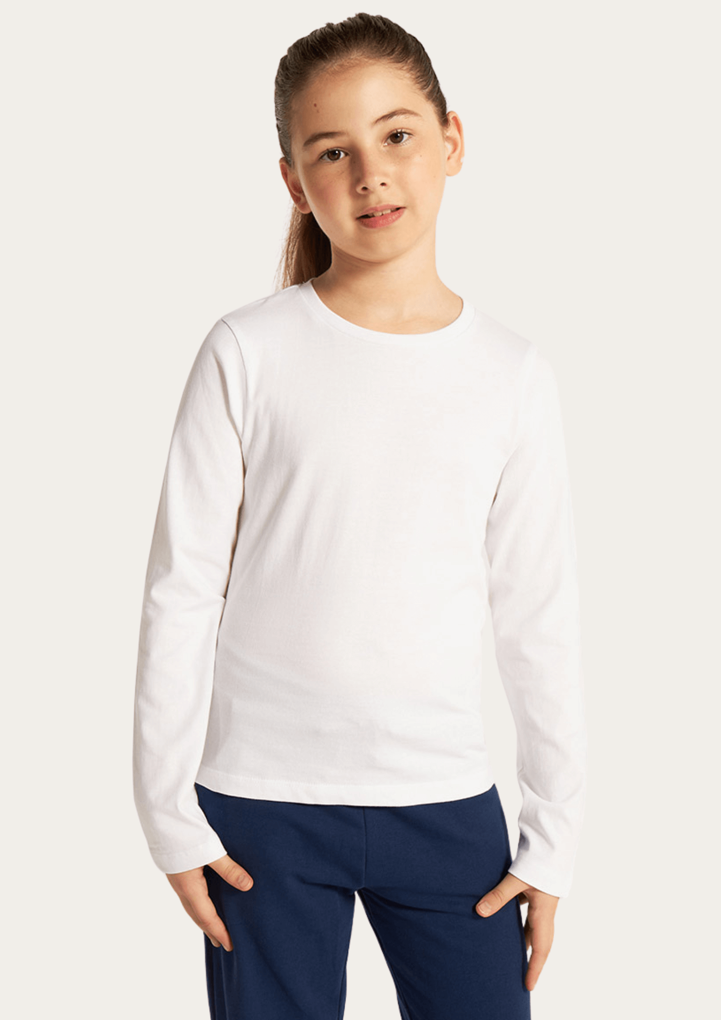 Cat Paw Printed White Full Sleeves Kids T-shirt By Offmint