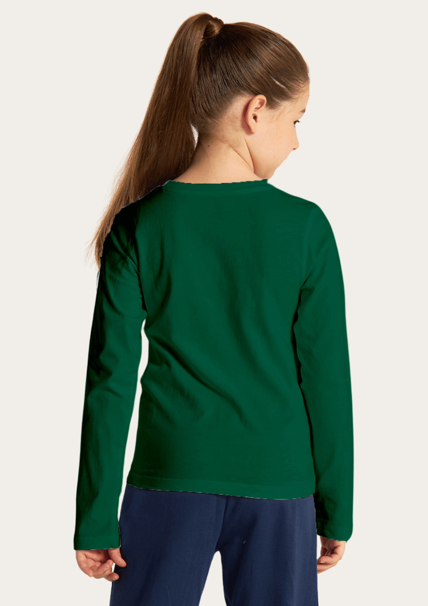Green Full Sleeves Kids T-shirt By Offmint