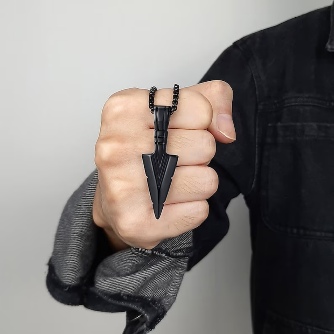 Black Arrow Pendant For Men By Offmint