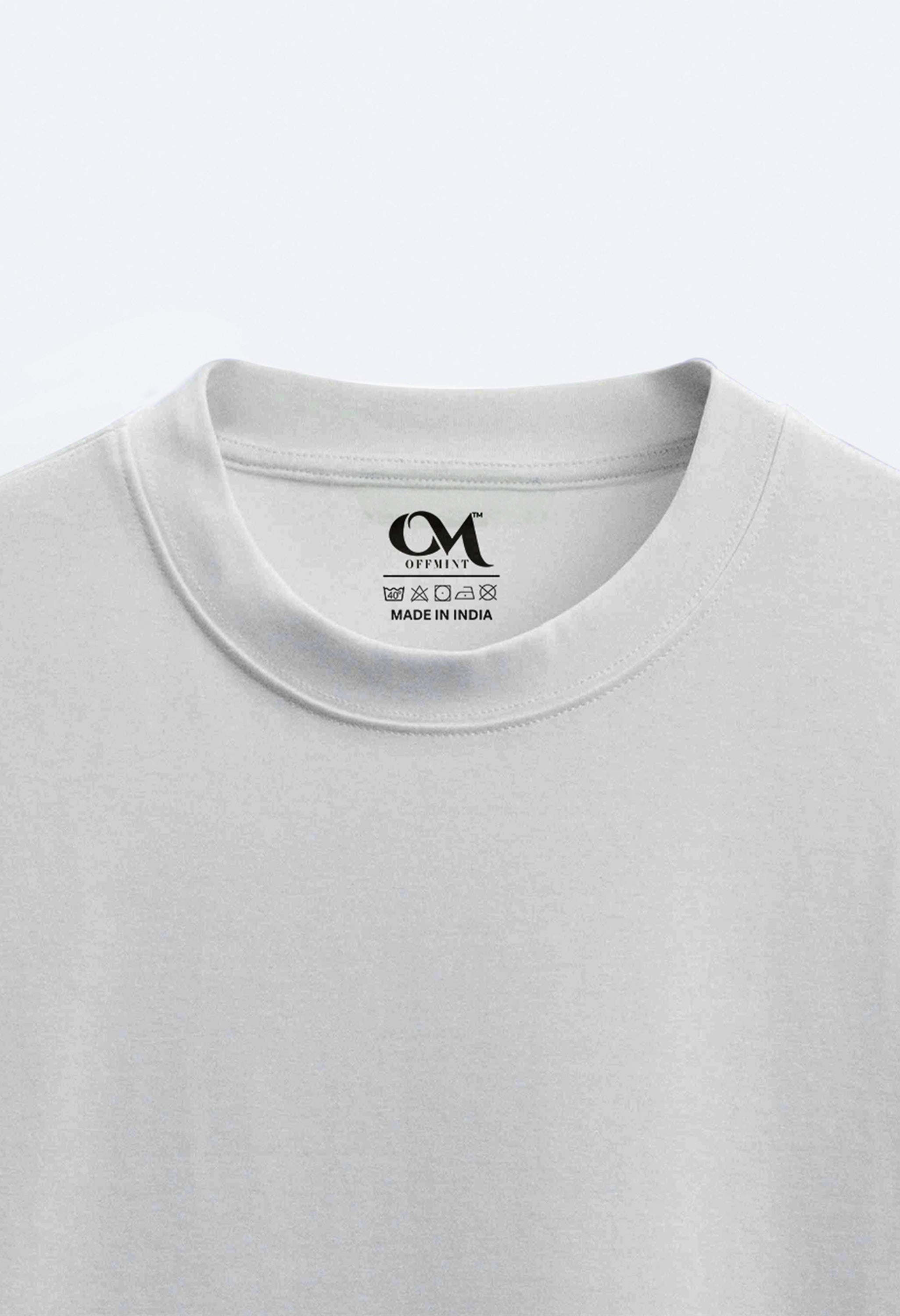 Finisher Printed White Oversized T-Shirt By Offmint