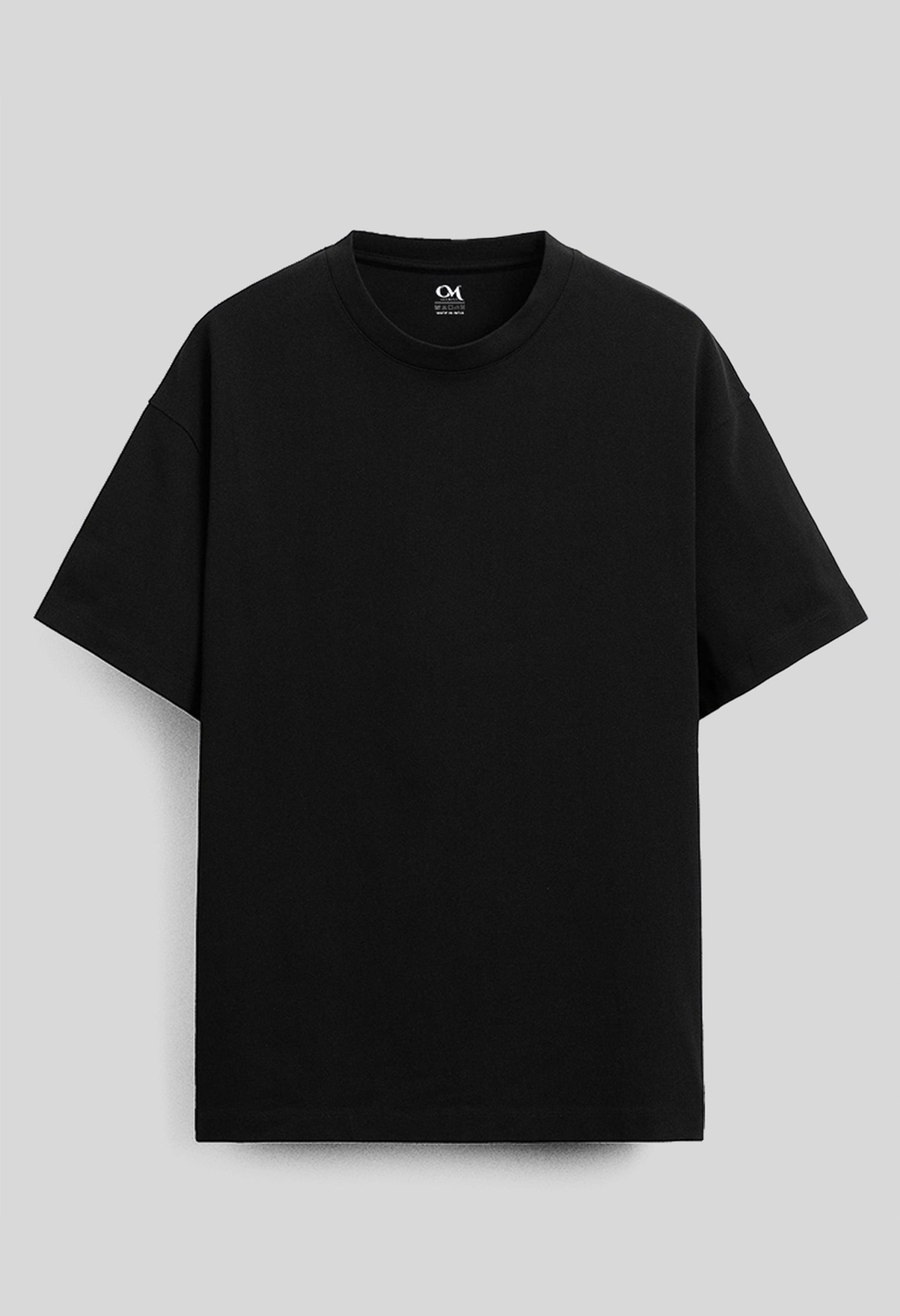 Obsessed Printed Black Oversized T-shirt By Offmint