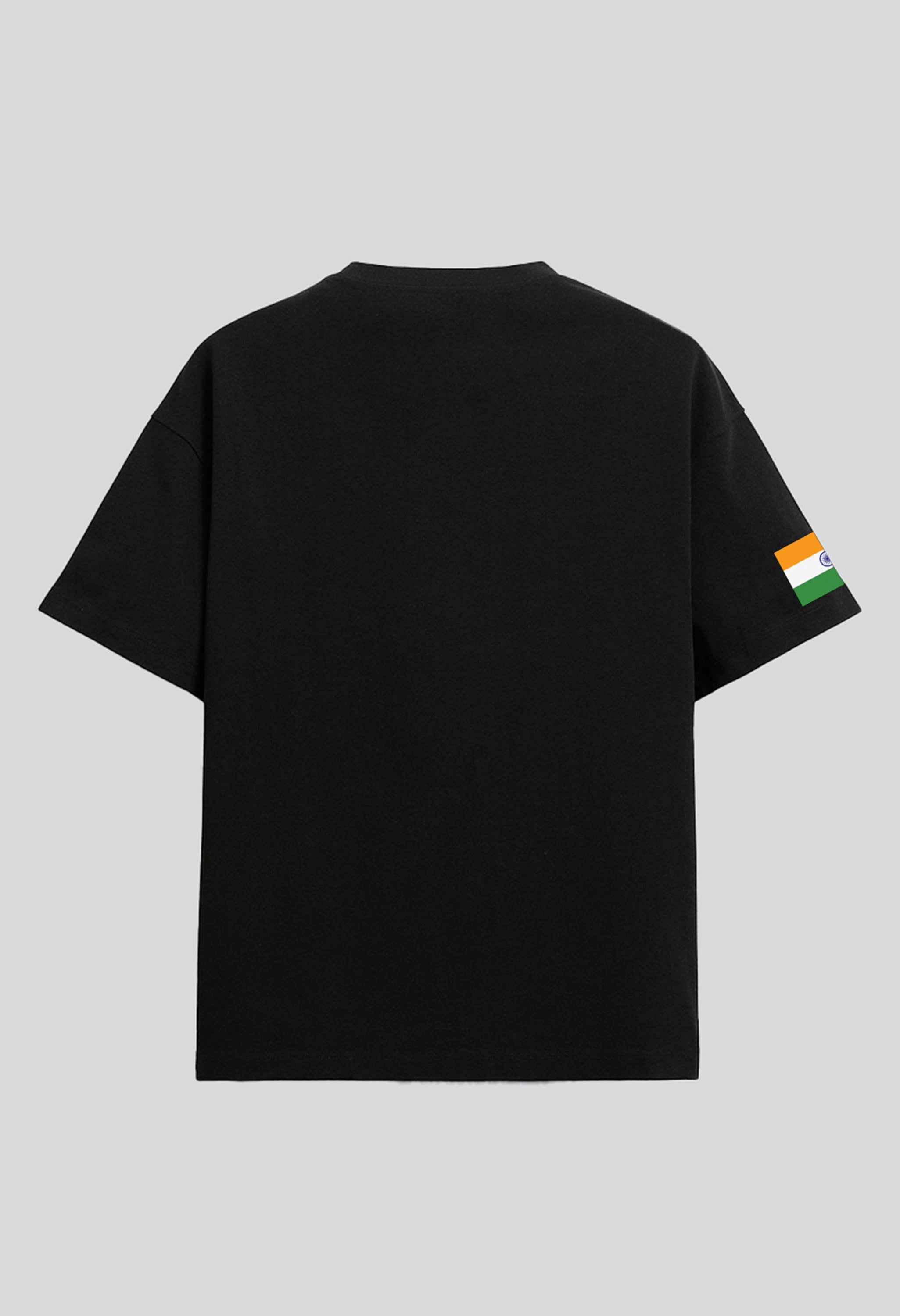 Indian Army Black Oversized T-shirt by offmint