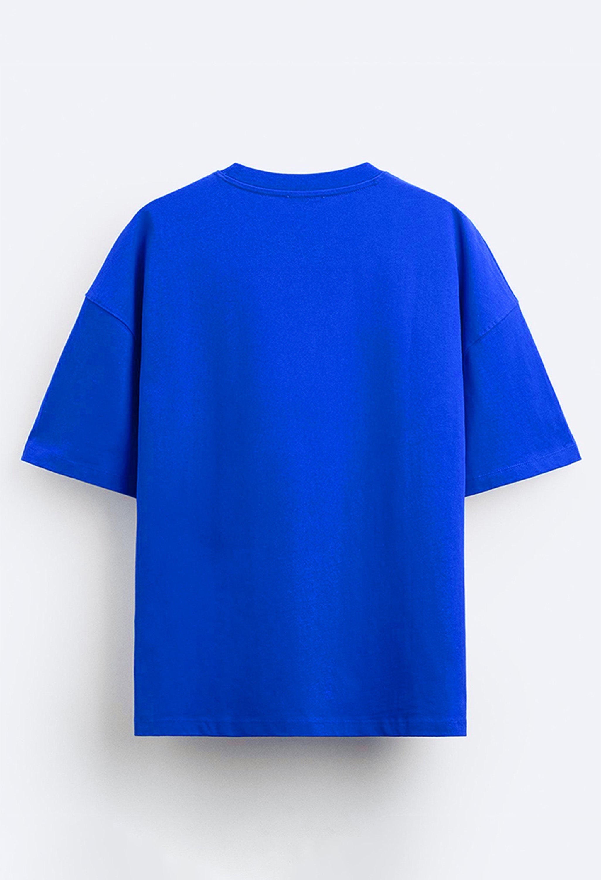 Blue Oversized T-shirt By Offmint