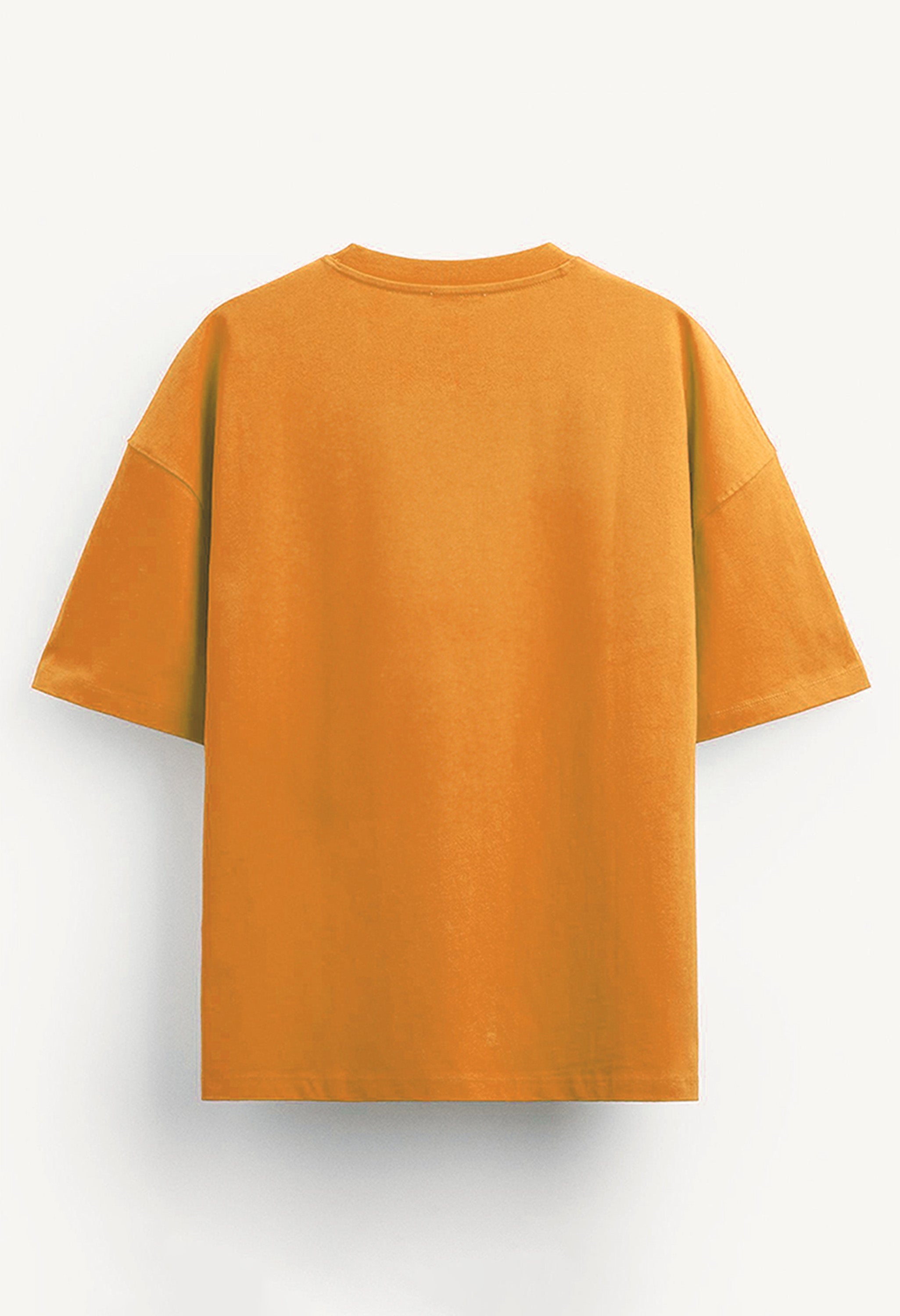 Mustard Oversized T-shirt By Offmint