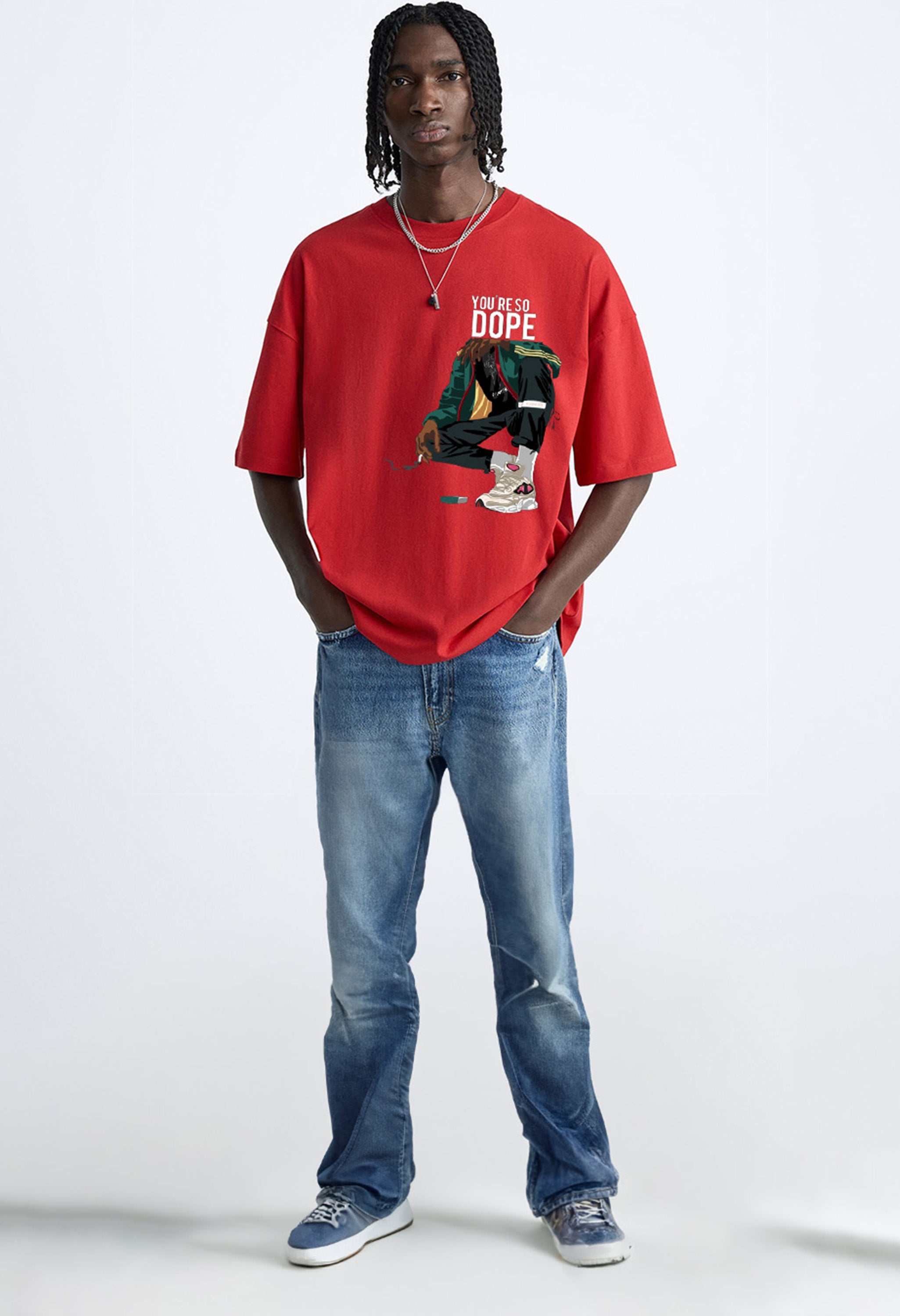 Dope Printed Oversized T-shirt By Offmint