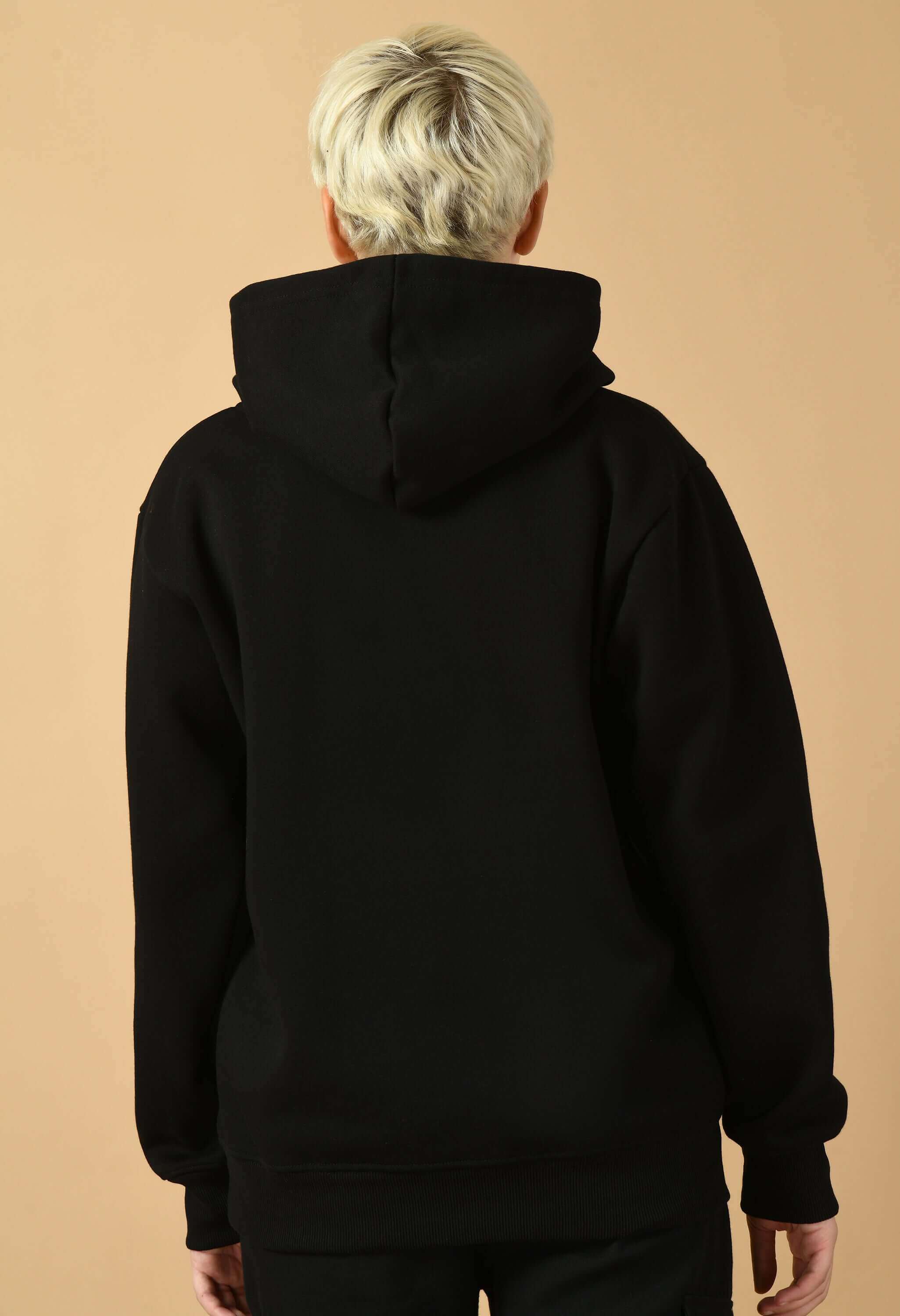 Black color hoodie