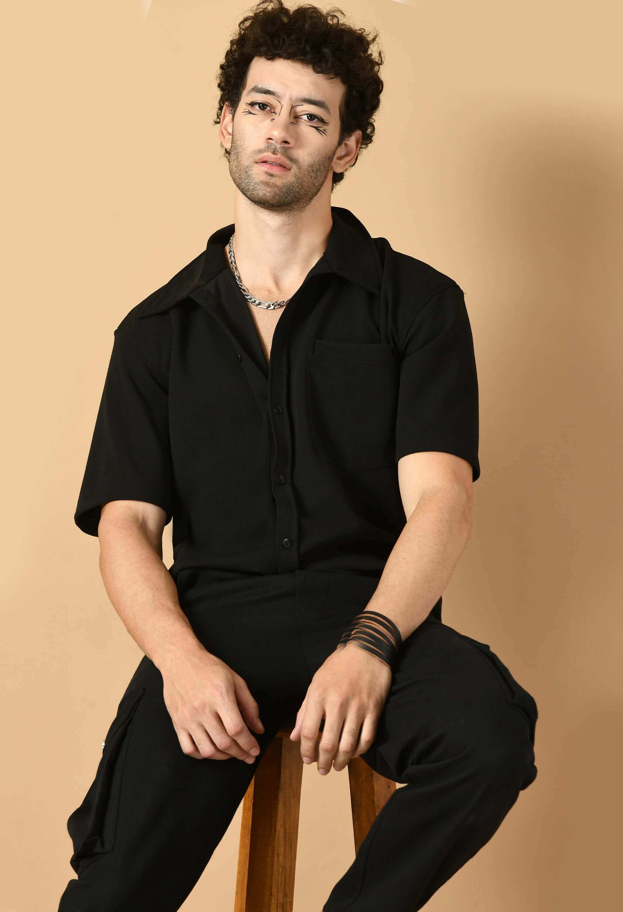 Black overshirt