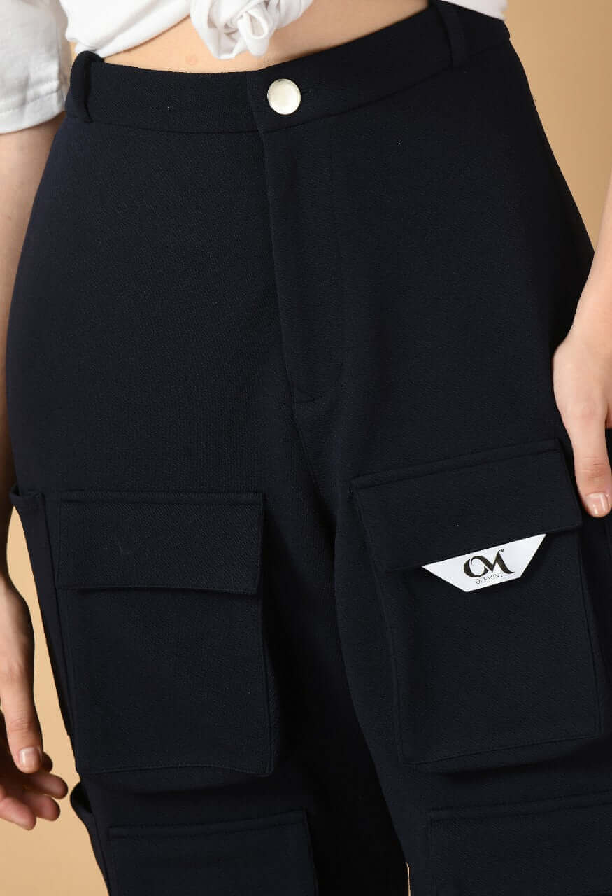 Blue color twelve pocket cargo