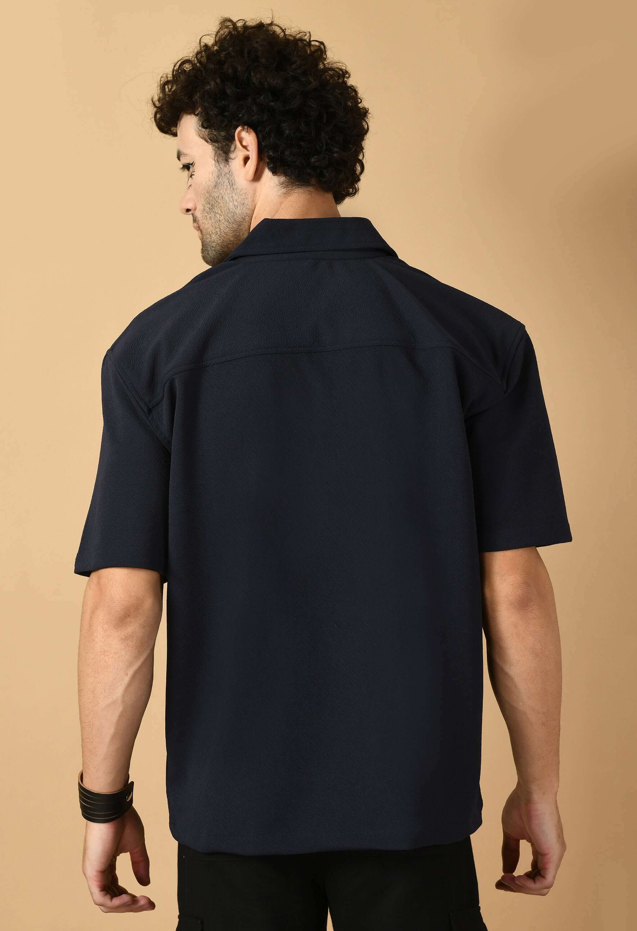 Blue men's overshirt