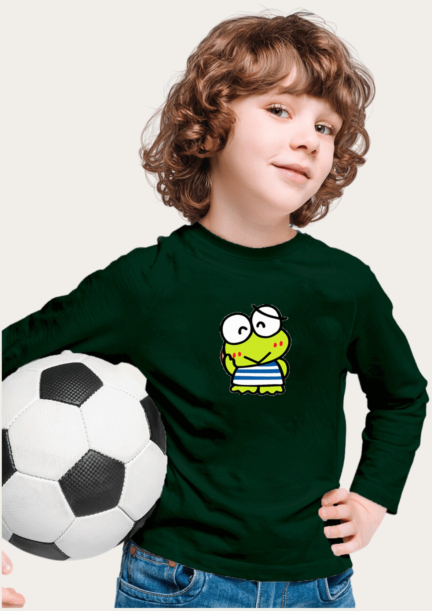 Blush frog Printed Bottle Printed kids T-Shirt By Offmint