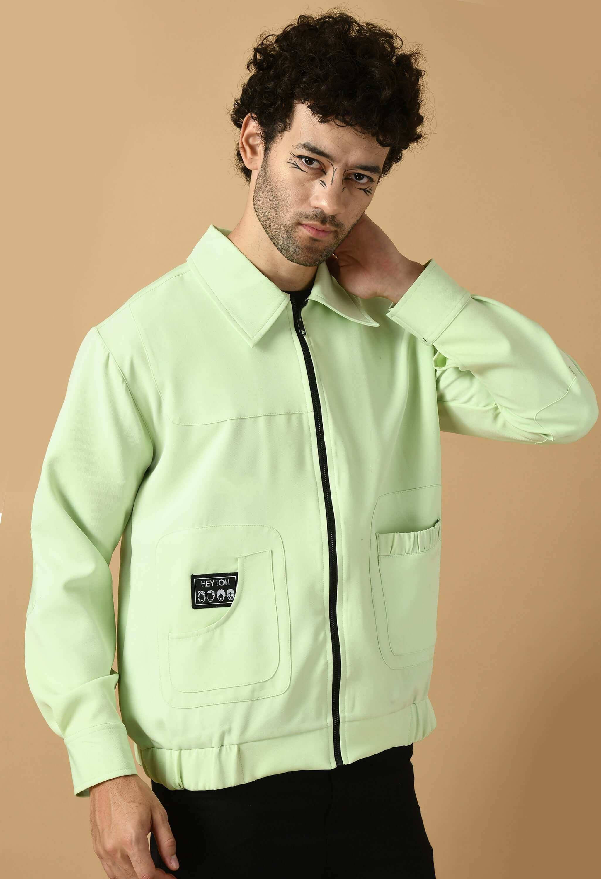 Bomber jacket men's neon color