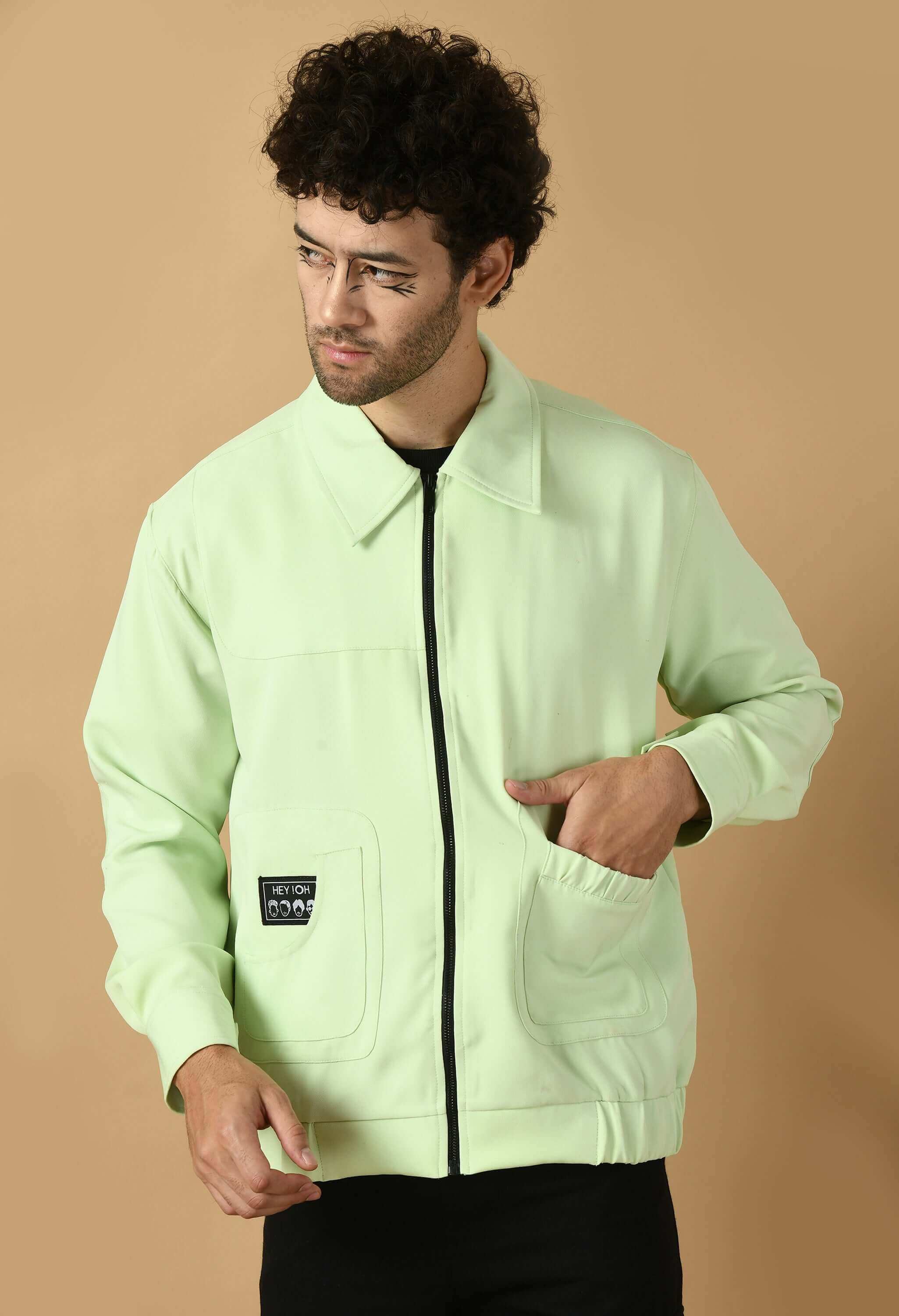 Bomber jacket men's neon color by offmint