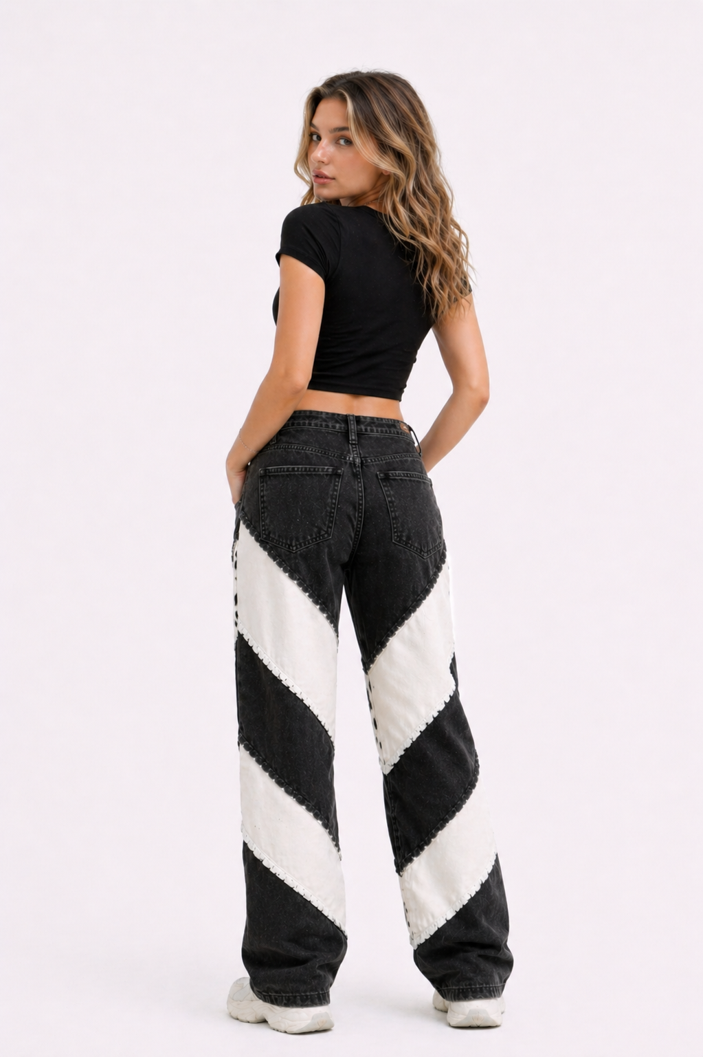 Rebel Stitch Patchwork Denim Women