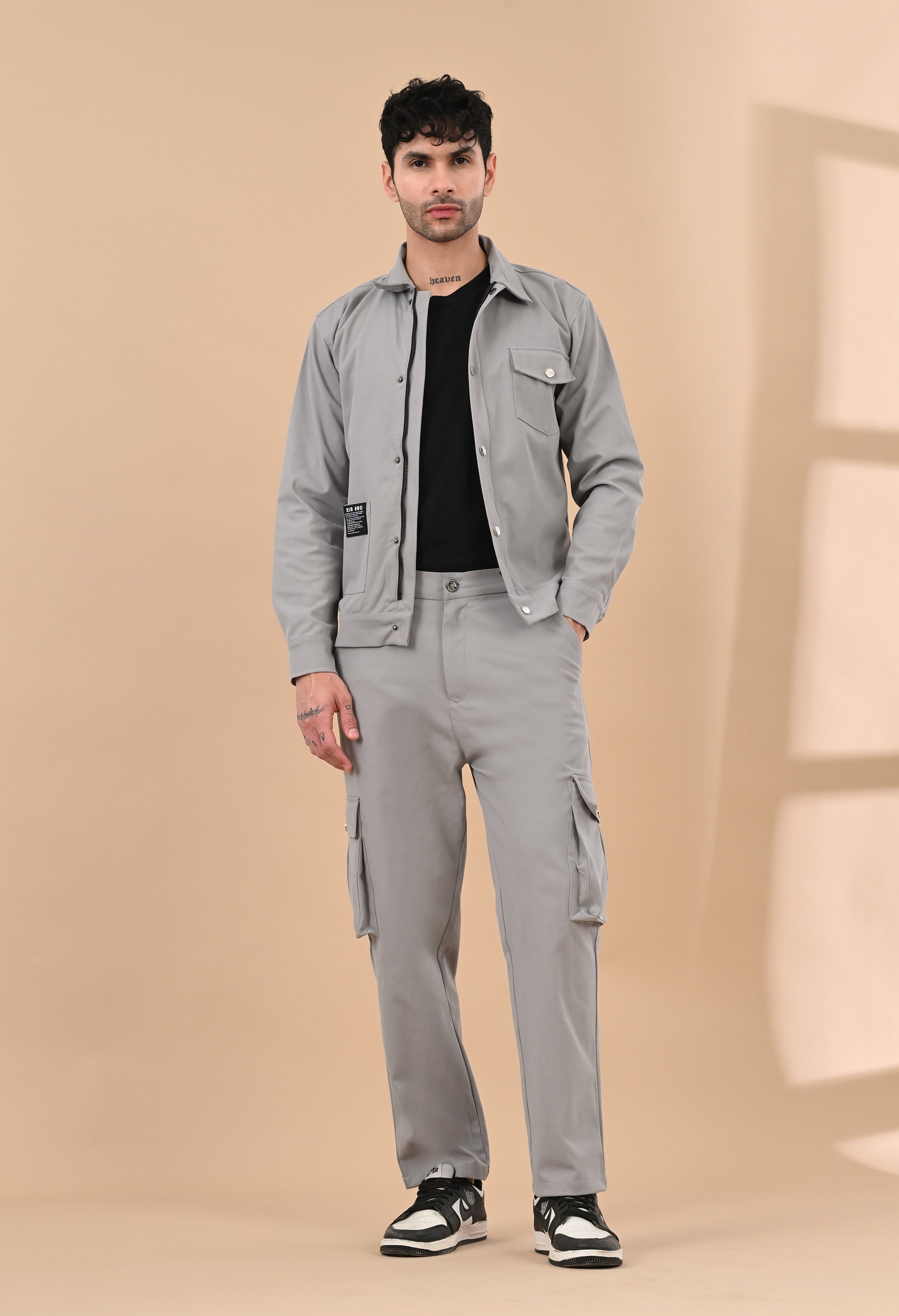 Grey Overshirt Co-ords