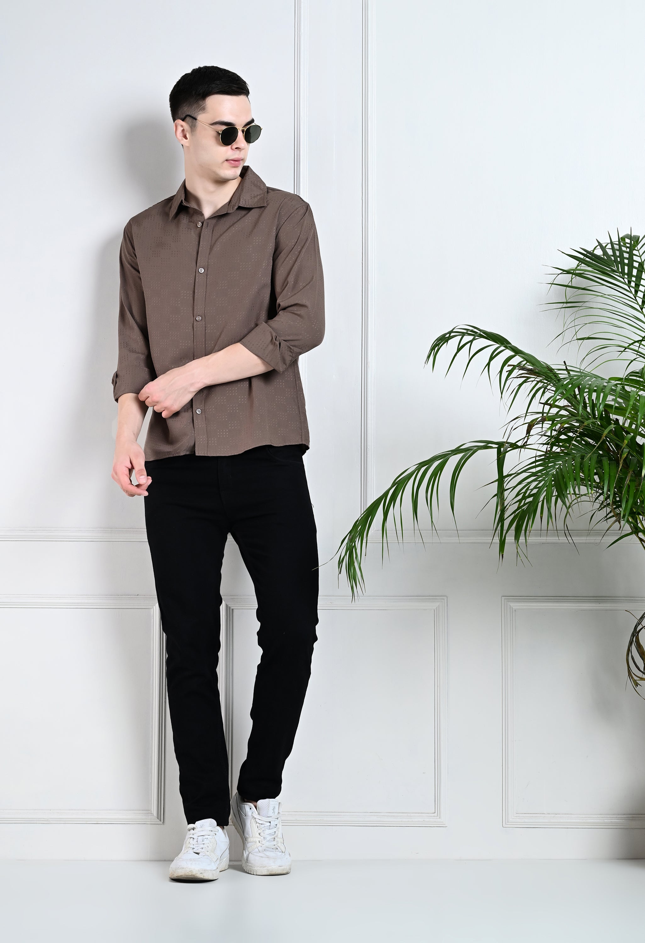BROWN CLUB WEAR SHIRT BY OFFMINT