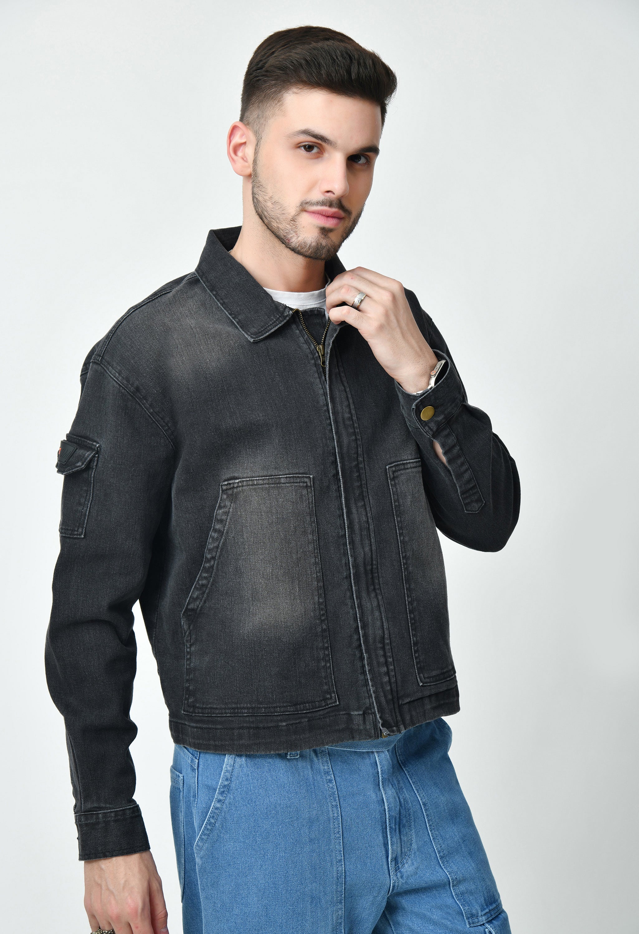 Charcoal oversized jacket