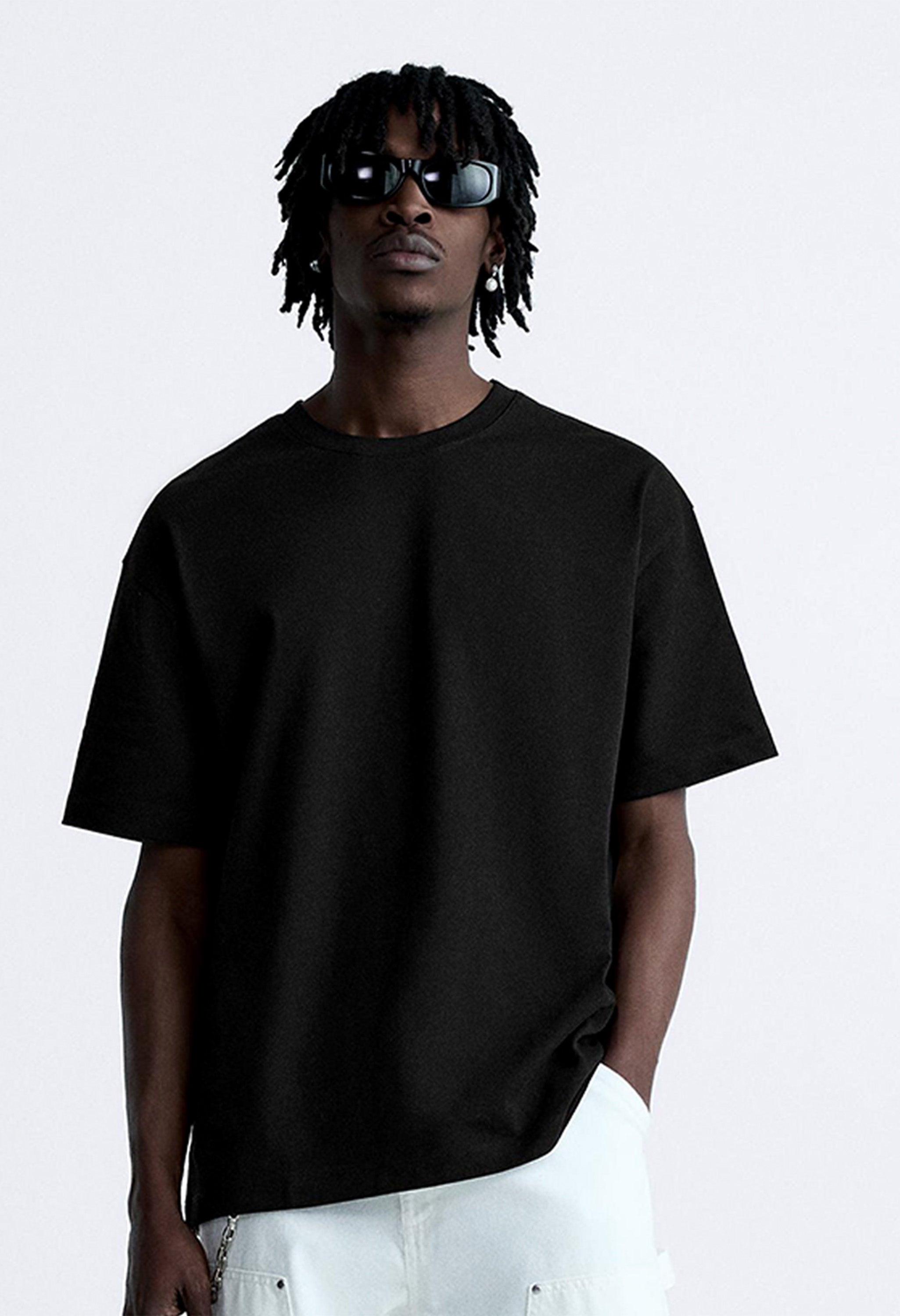 Pacman Printed Black Oversized T-shirt By Offmint