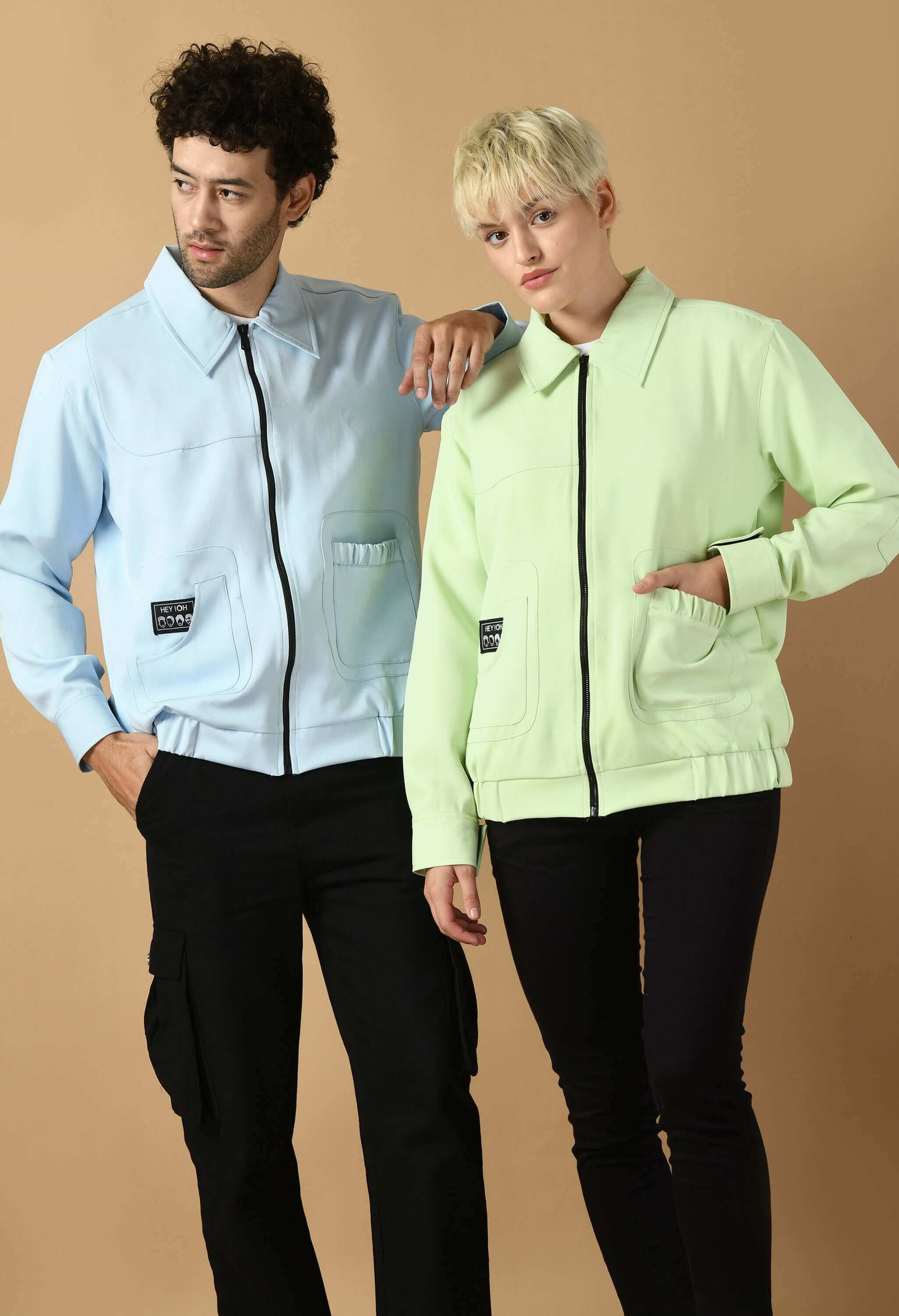 Neon unisex bomber jacket