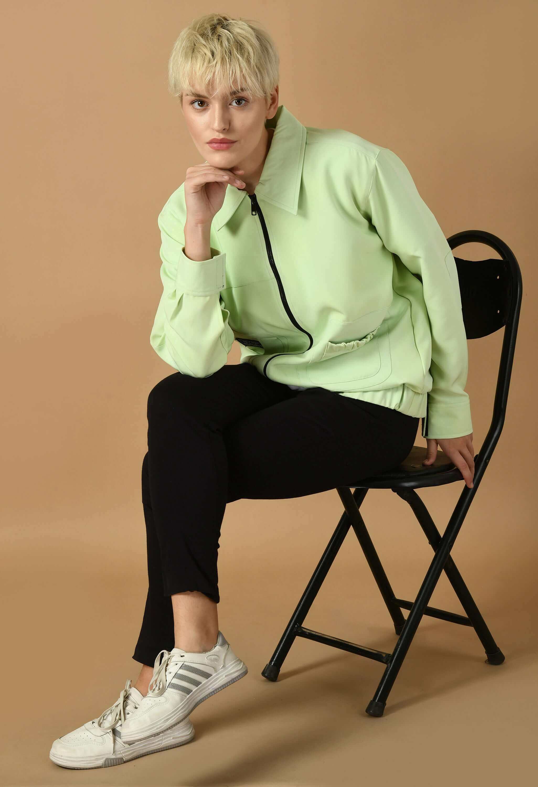 Neon women's bomber jacket
