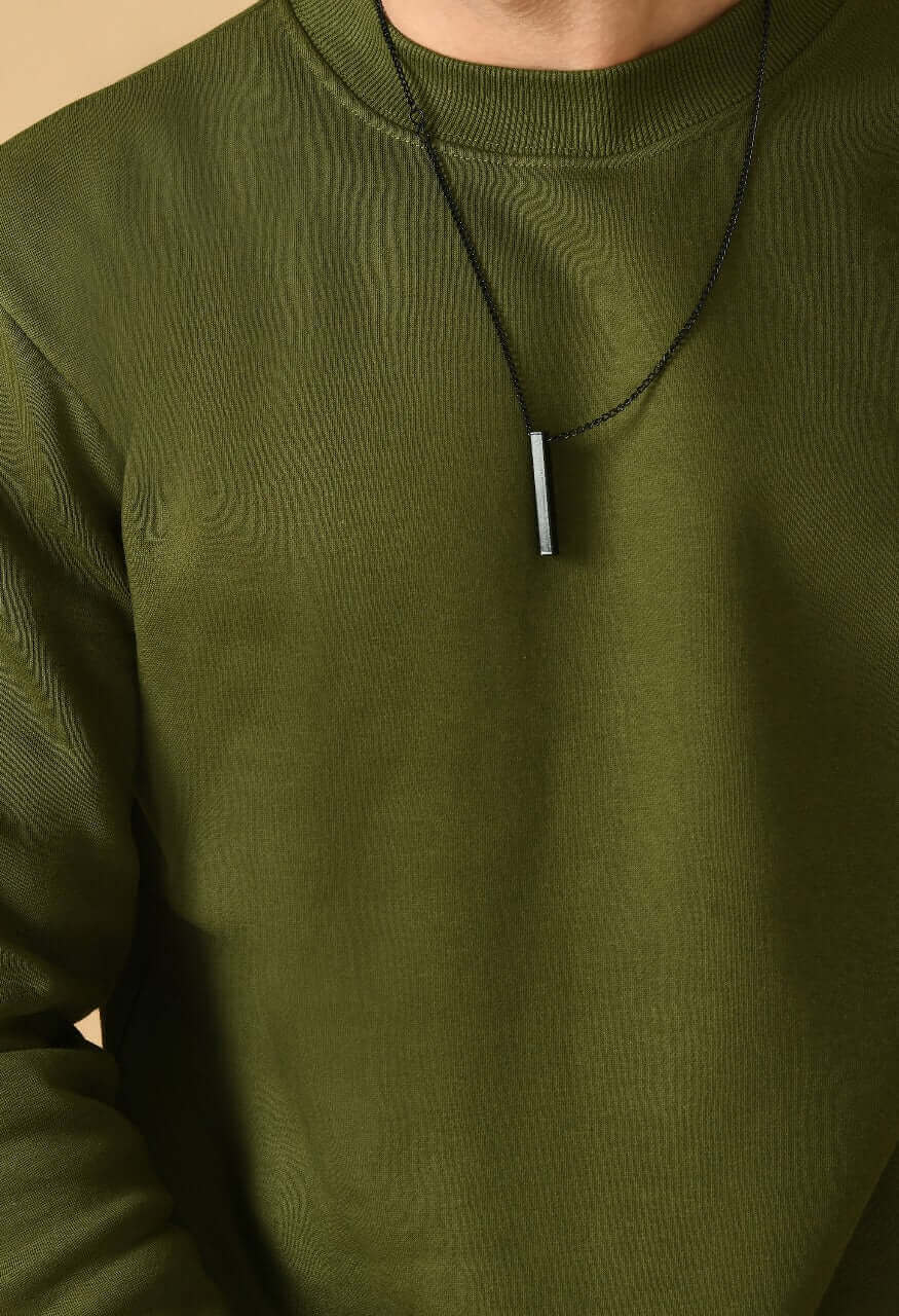 Olive green sweatshirt