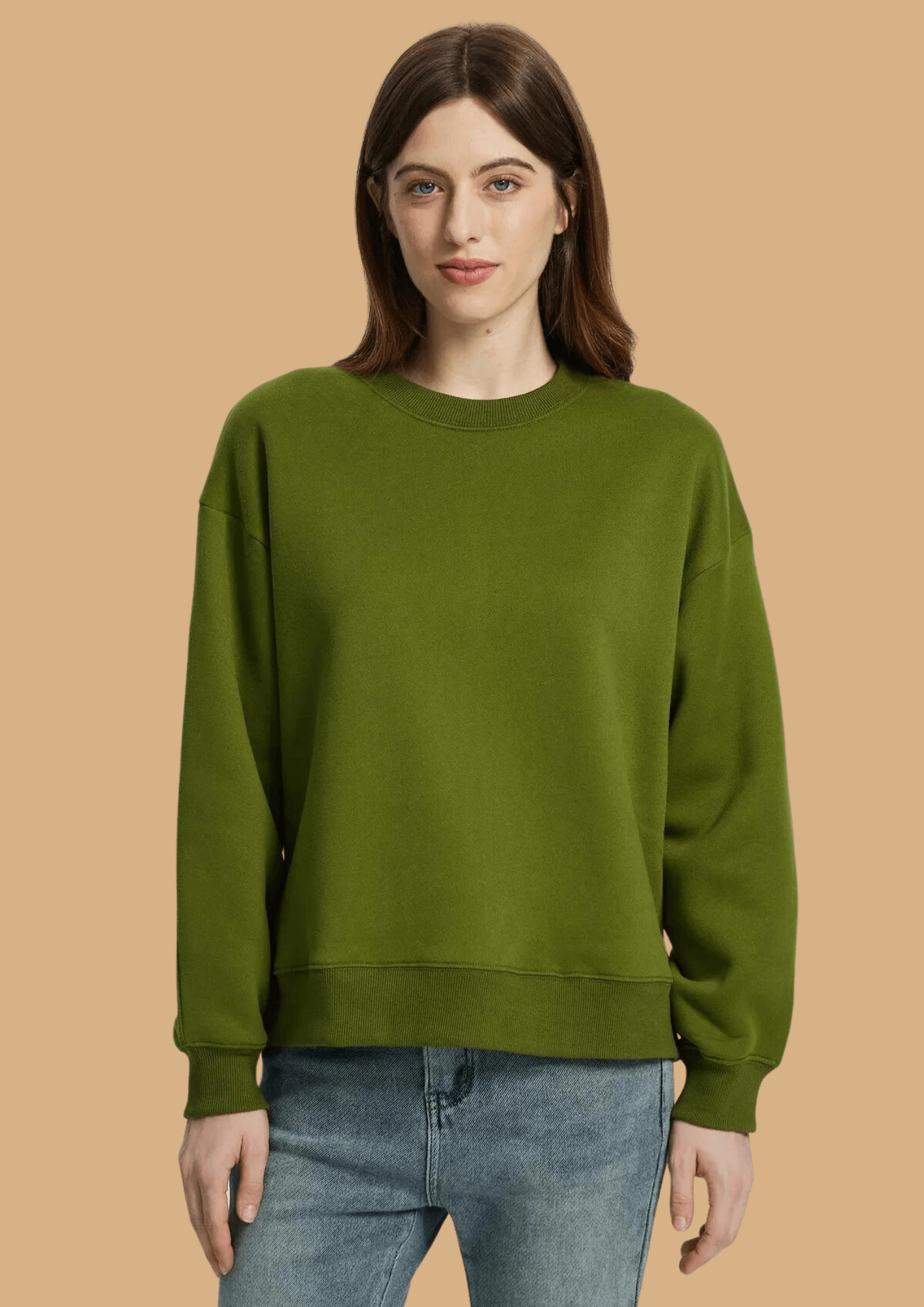 Olivegreen color sweatshirt by offmint