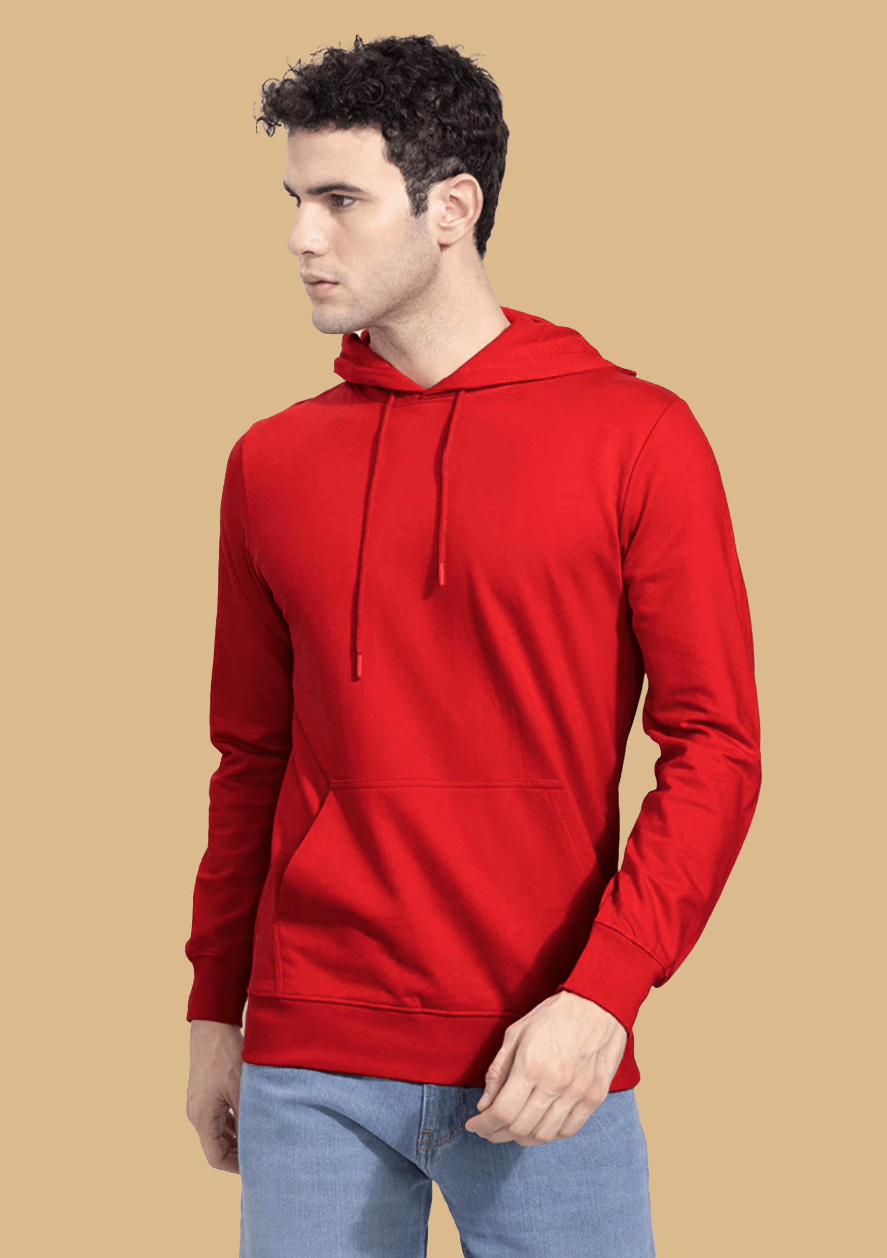 Skate printed red color hoodie