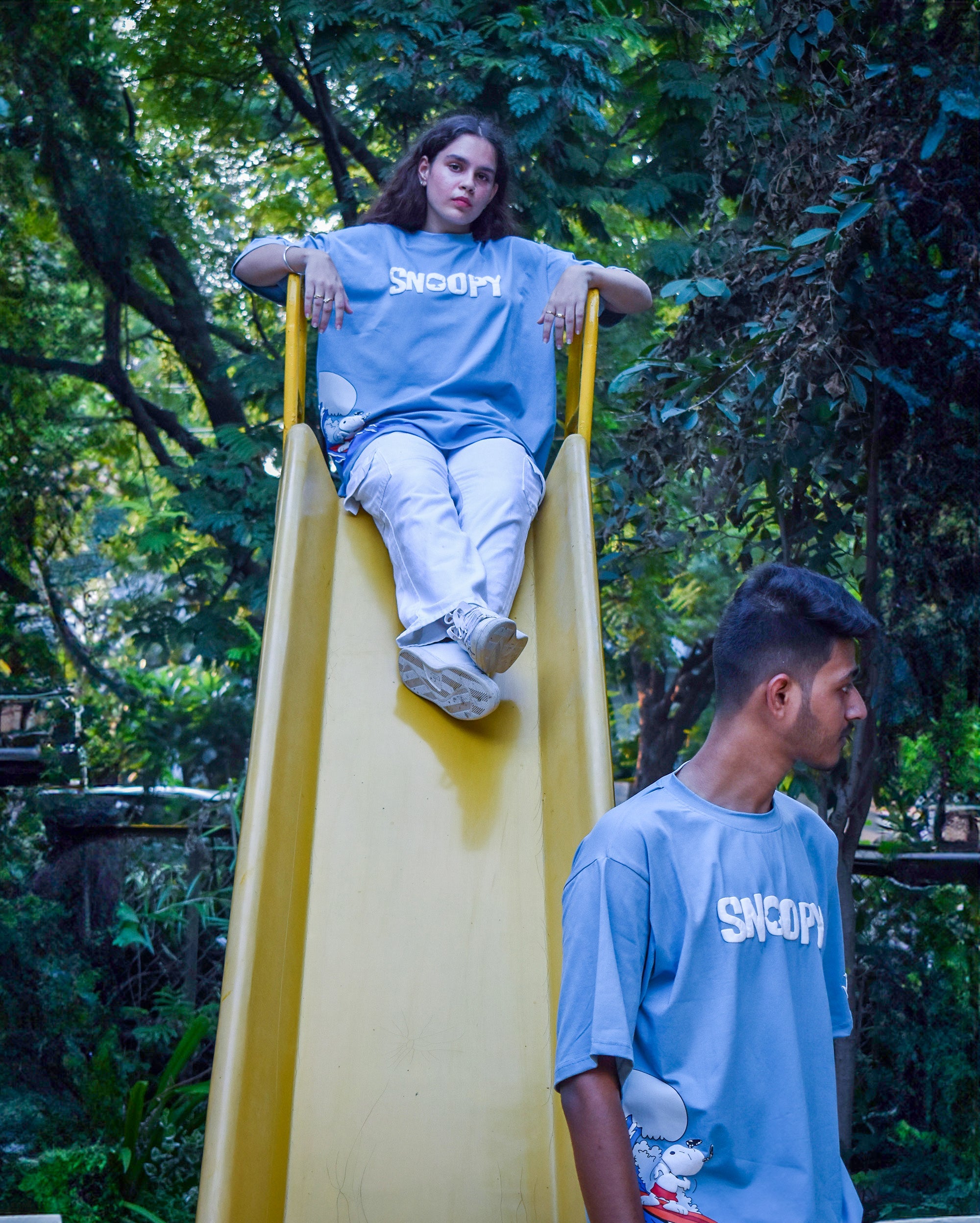 Collard Blue 'Snoopy' Tee | Unisex Oversized T-Shirt