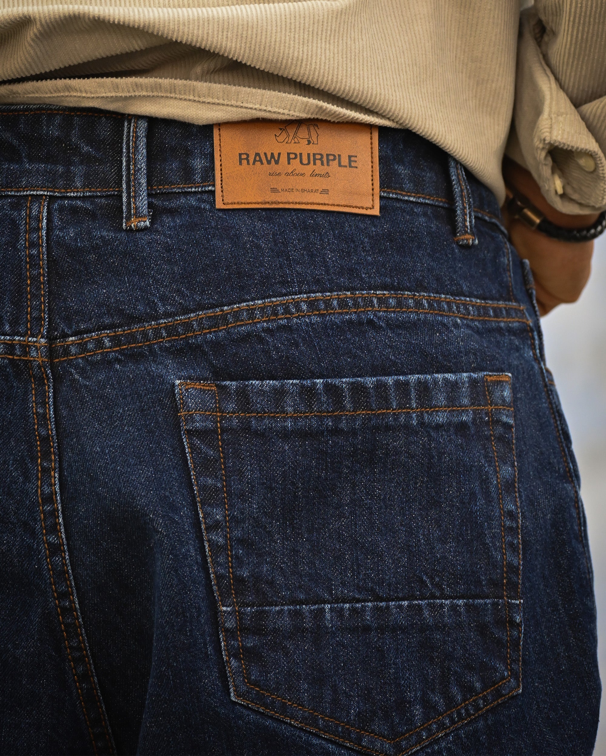 Dark Blue Unisex Baggy Denim
