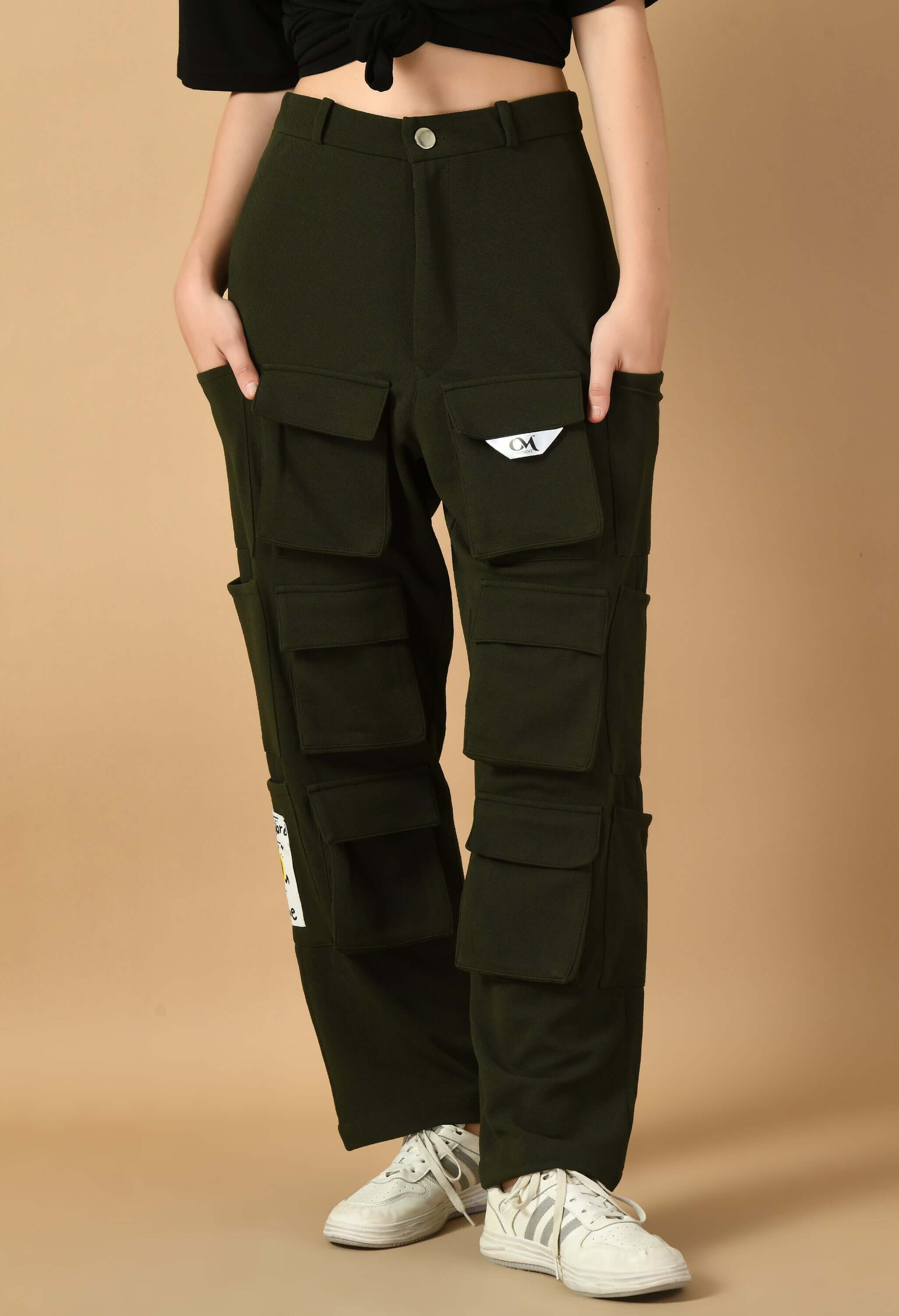 Twelve pocket cargo olive green