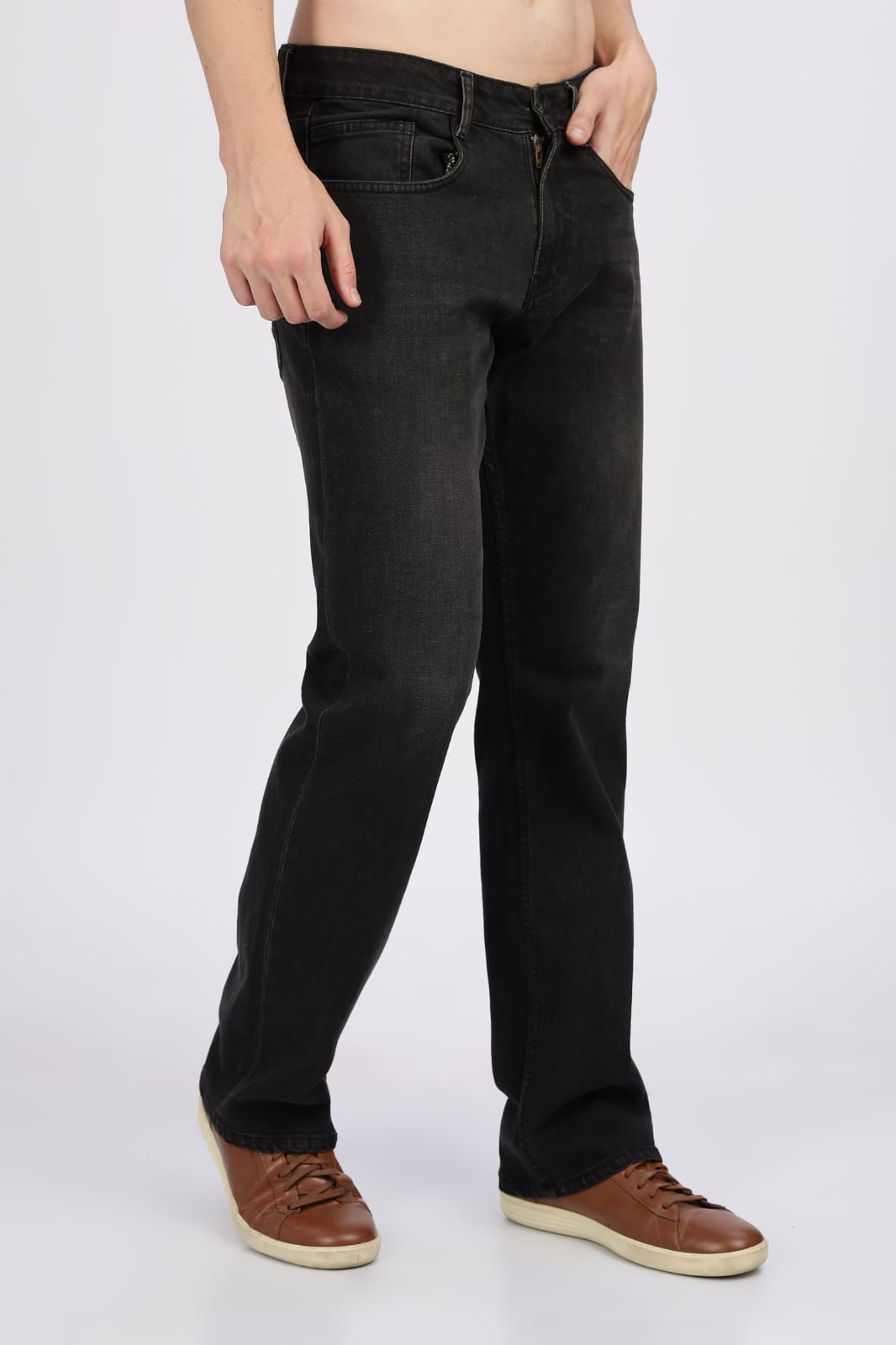 Vintage Black Men's Straight Fit