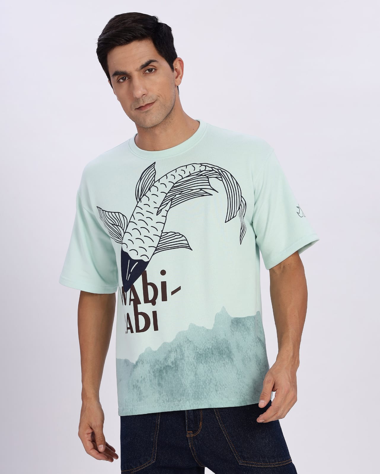 Light Blue "Wabi Sabi Tee" | Unisex Oversize T-Shirt