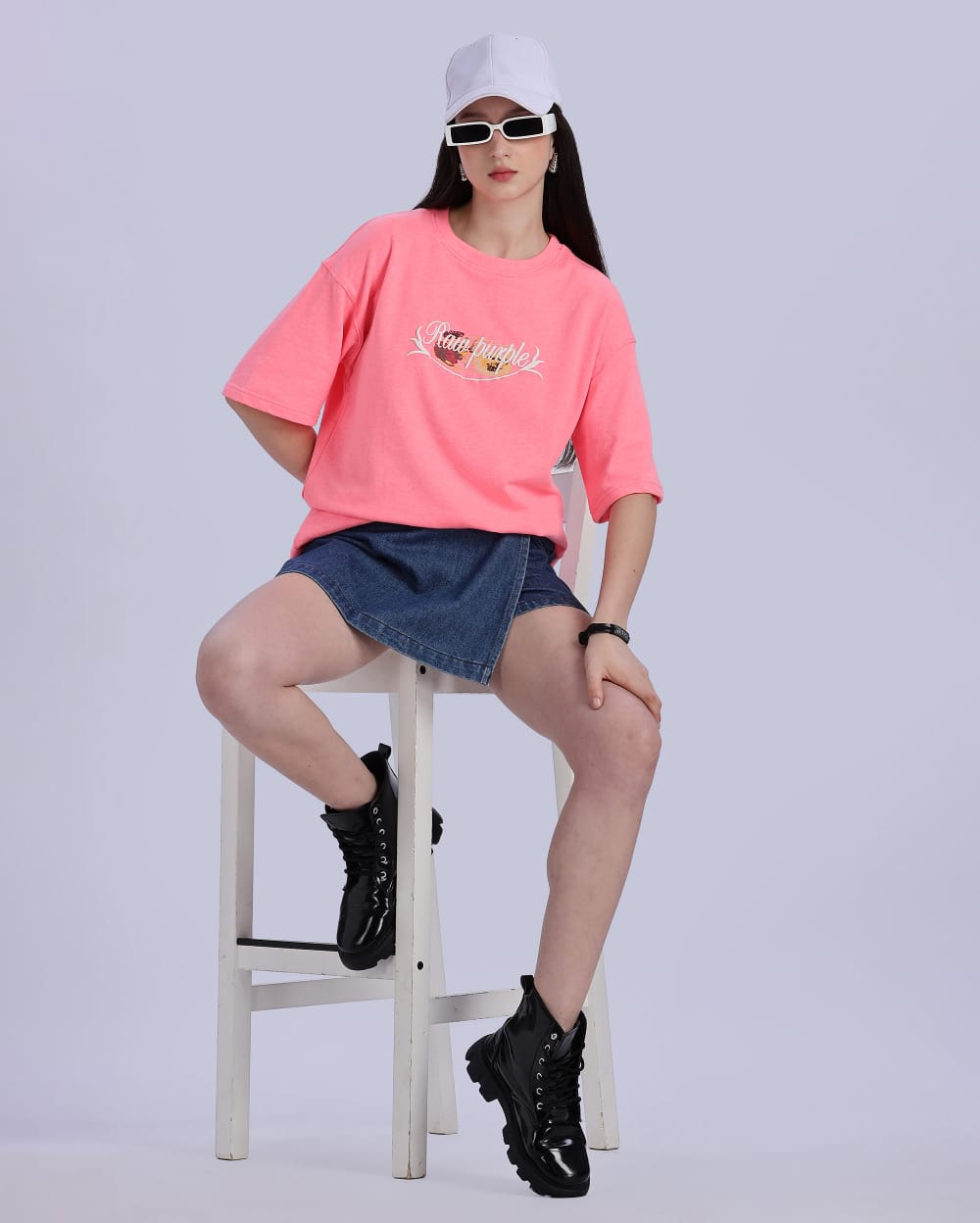Lavender and Pink Oversize T-shirt | Pack of 2 T-shirt