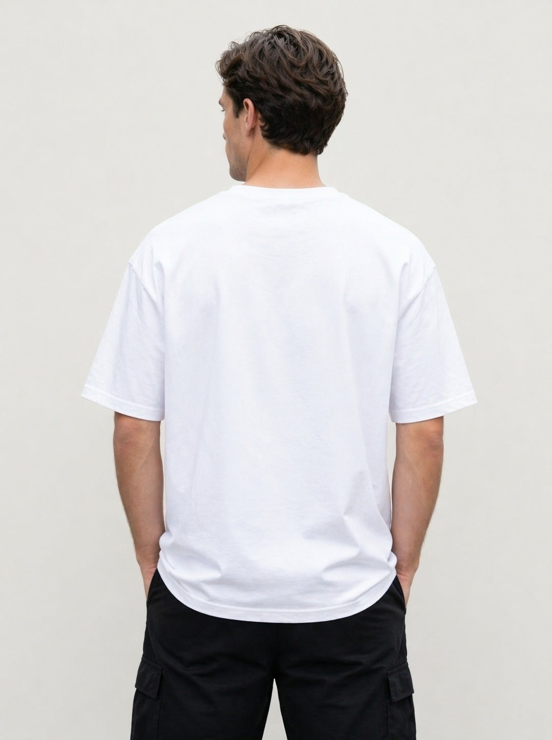 Premium White Drift King Oversized Tshirt