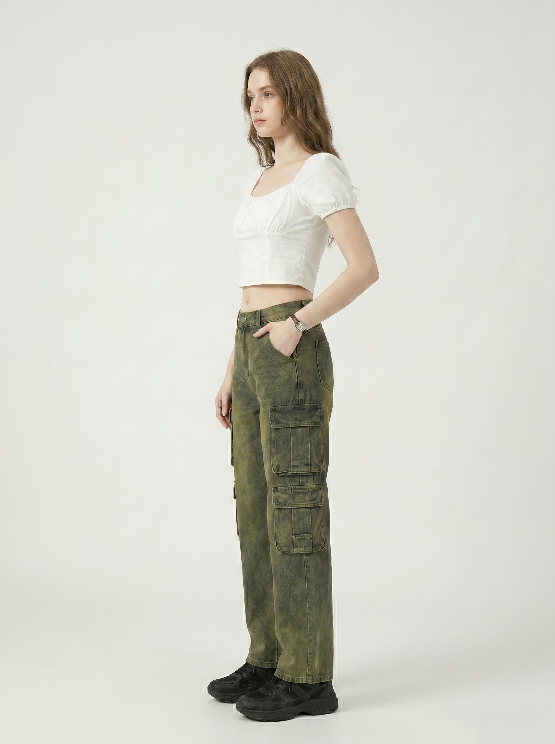 Quad Pocket Denim For Womens