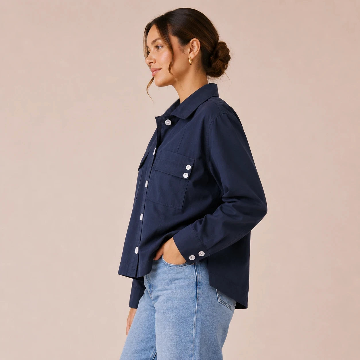 Navy Utility Over-shirt