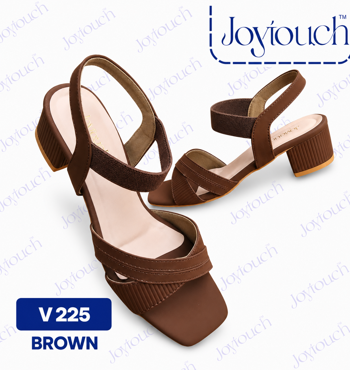 Joytouch Brown Block Heels V225