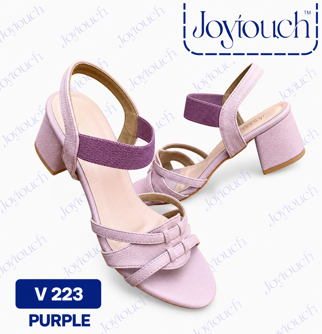 Joytouch Purple Block Heels V223