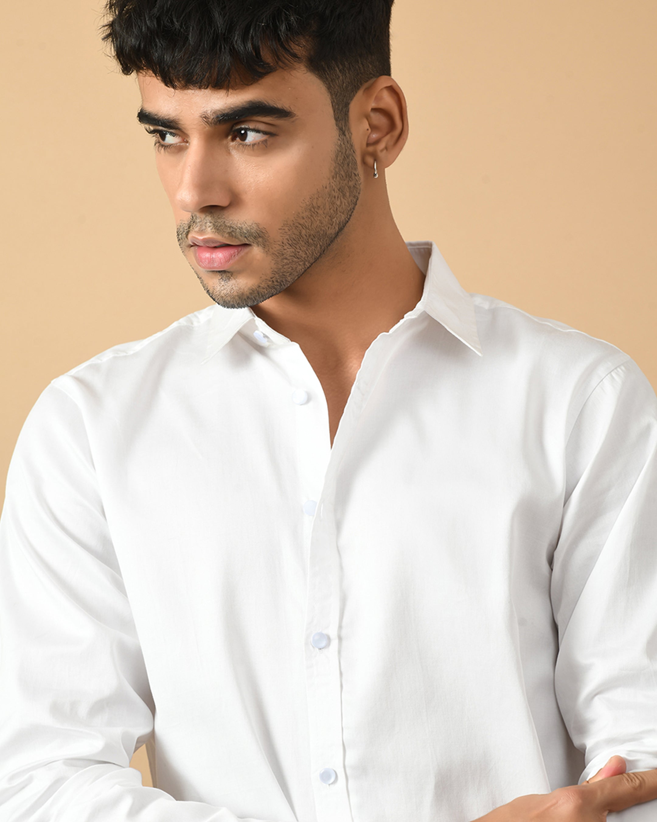 Capricon Zodiac Sign White ClubWear Shirt By Offmint