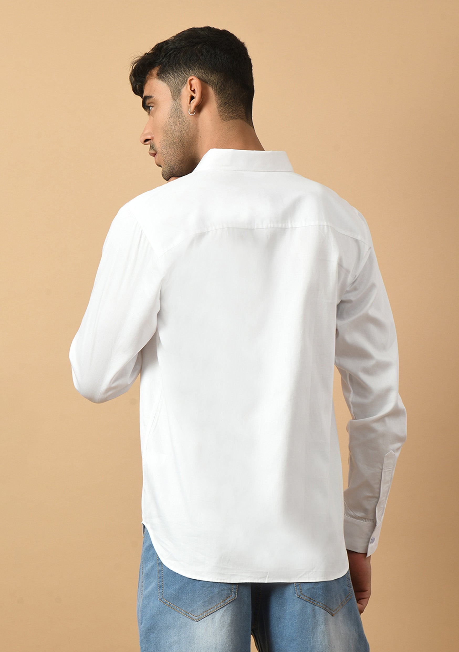 Zebra Printed White Shirt By Offmint