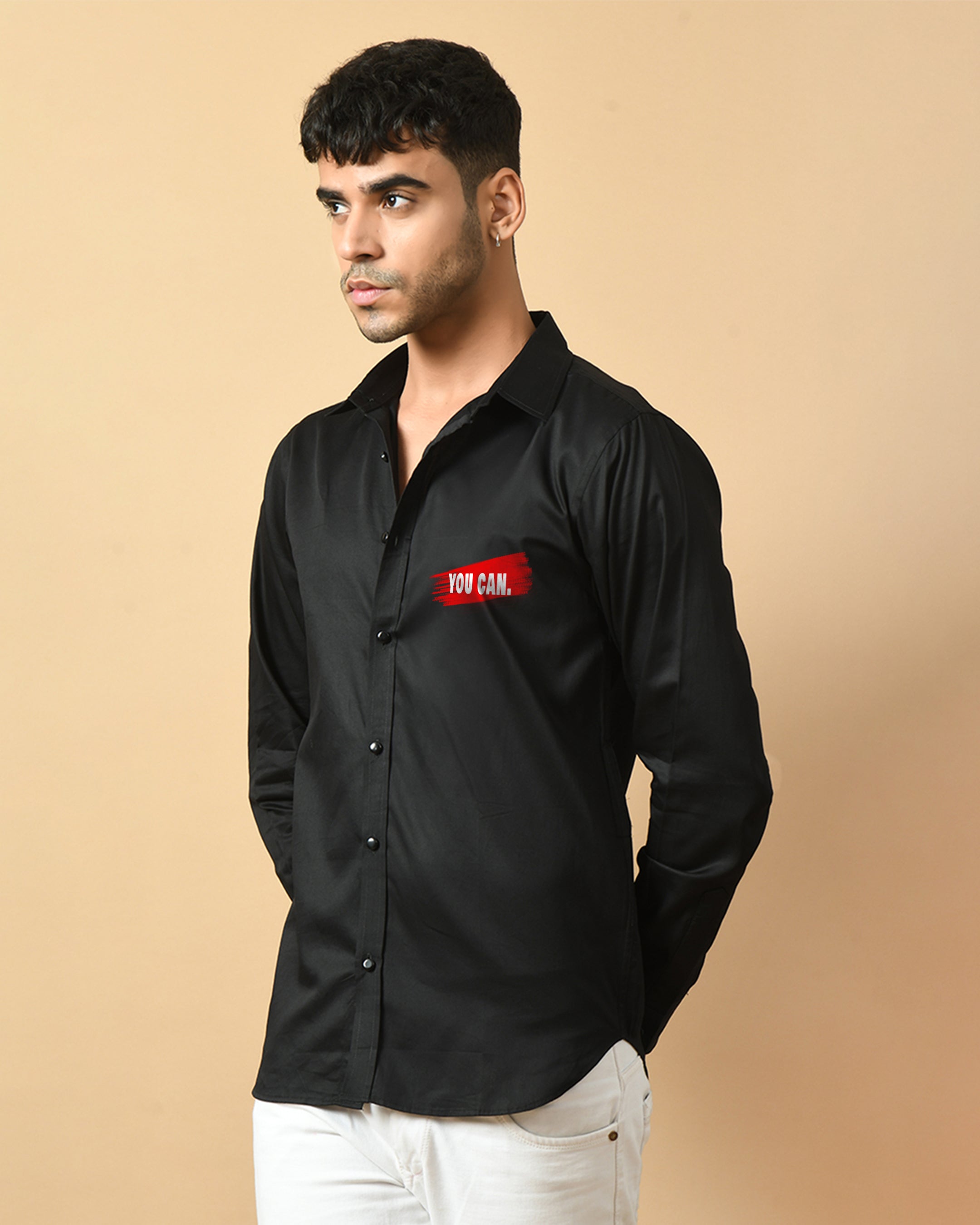 You Can Printed Black Shirt By Offmint