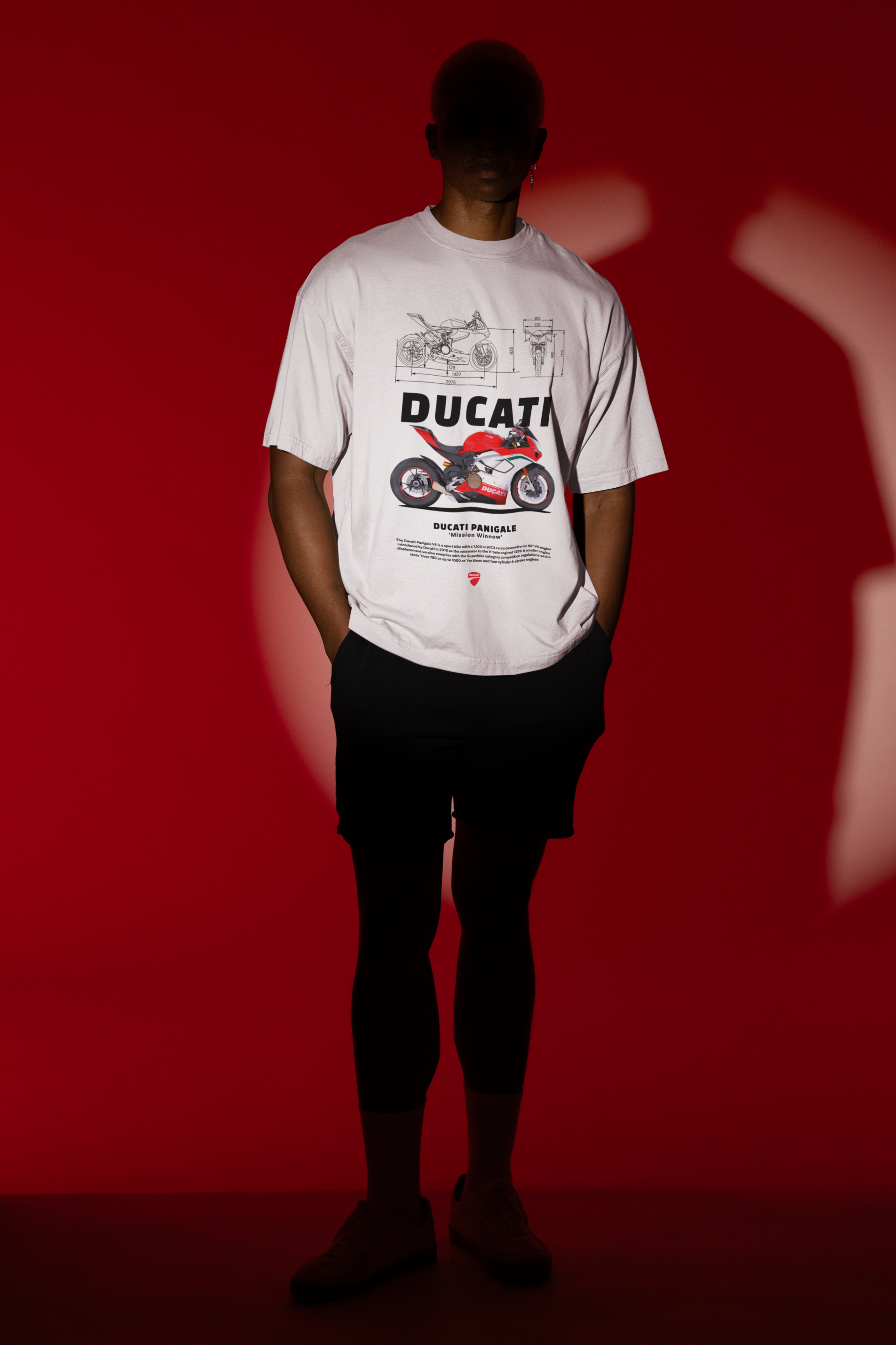 Ducati Printed Oversized Tee-shirt