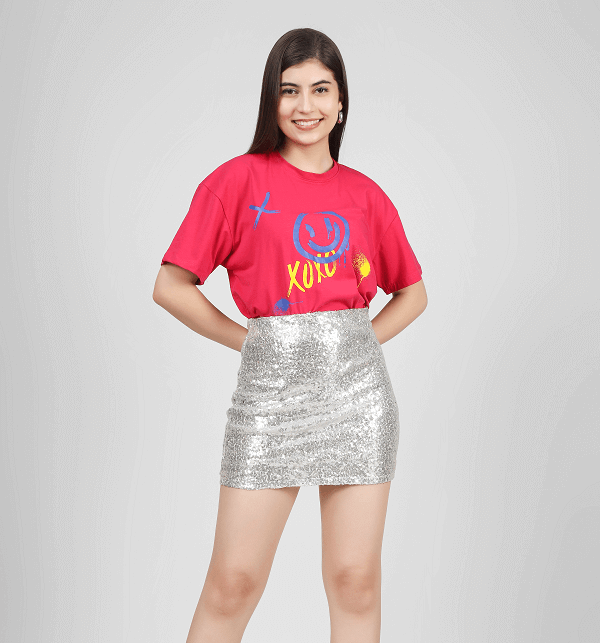 XOXO boxer t-shirt pink