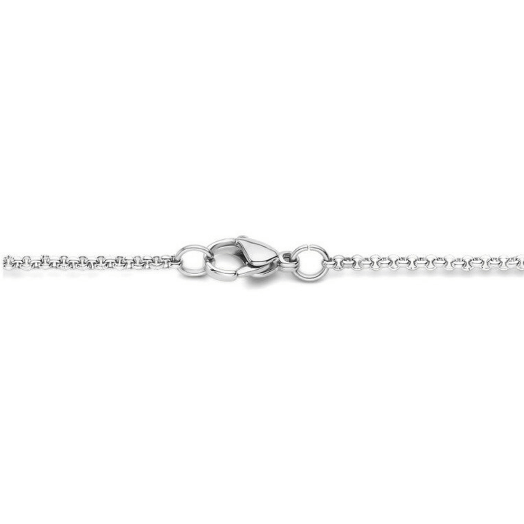 Square Silver-Plated Pendant For Men By Offmint