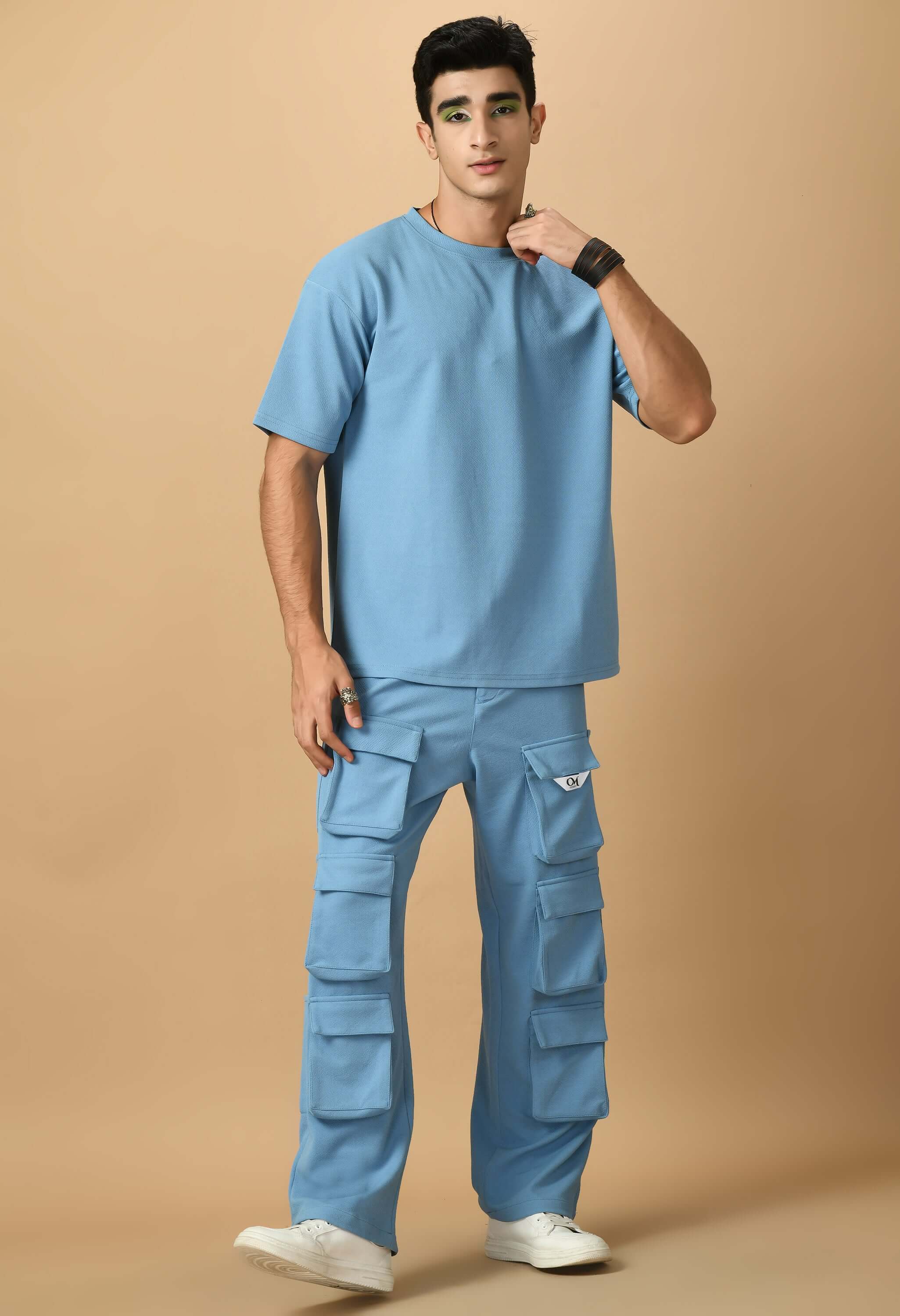 12 Pocket Valentino Cargo Sky Blue By Offmint
